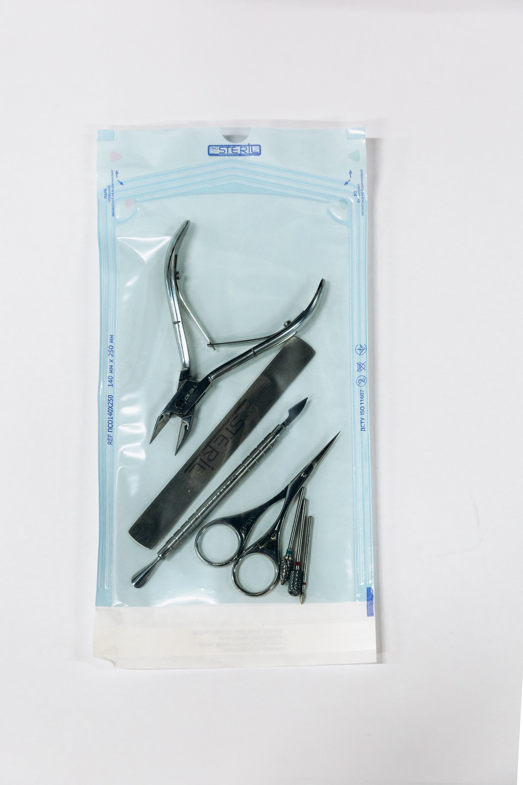 Sacs de stérilisation pour autoclave ProSteril 140 x 250 mm, CPW, transparents, avec indicateur, 200 pièces.