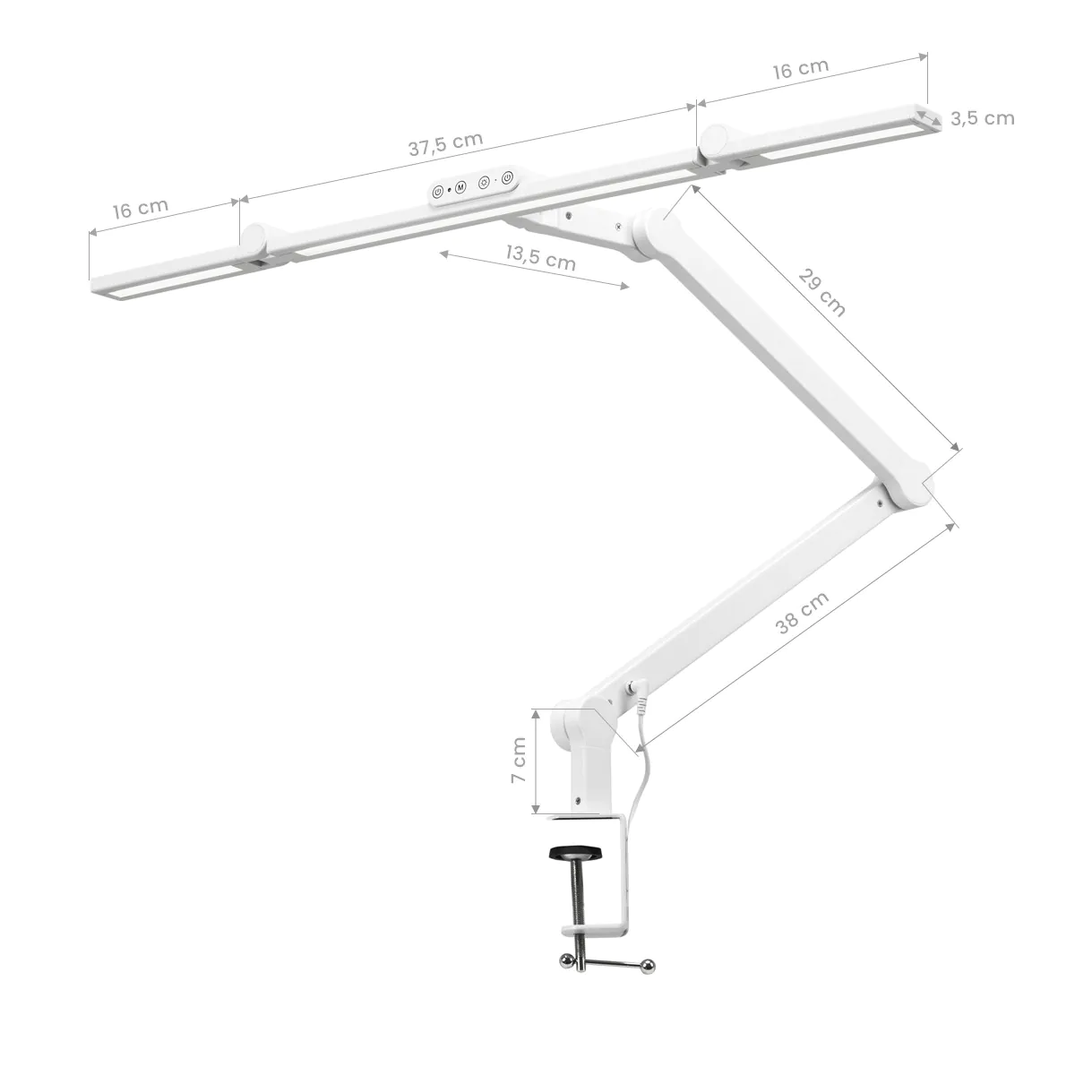Lampe de table LED Glow L03, blanche