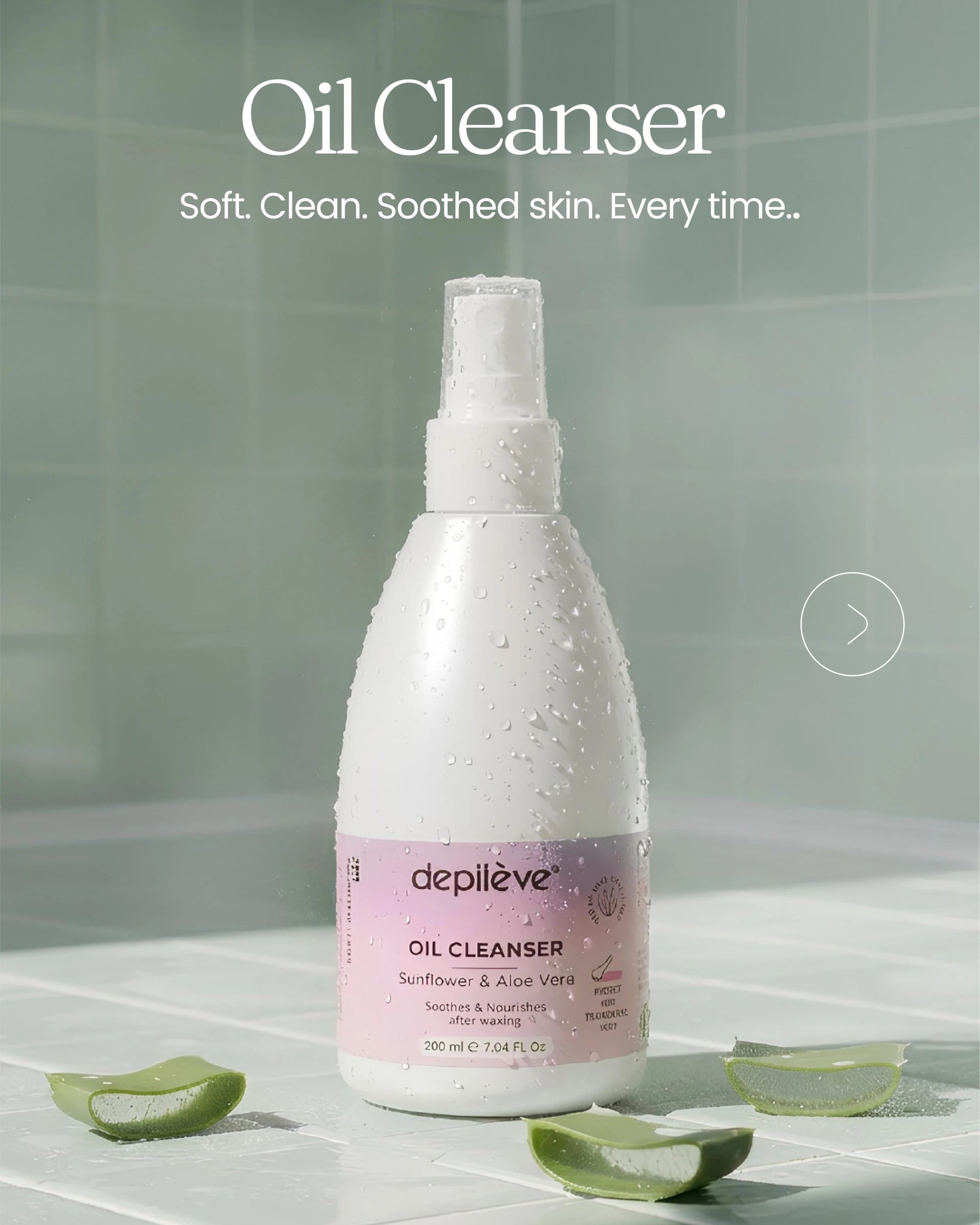 Depileve Post-waxing oil cleanser 200 ml
