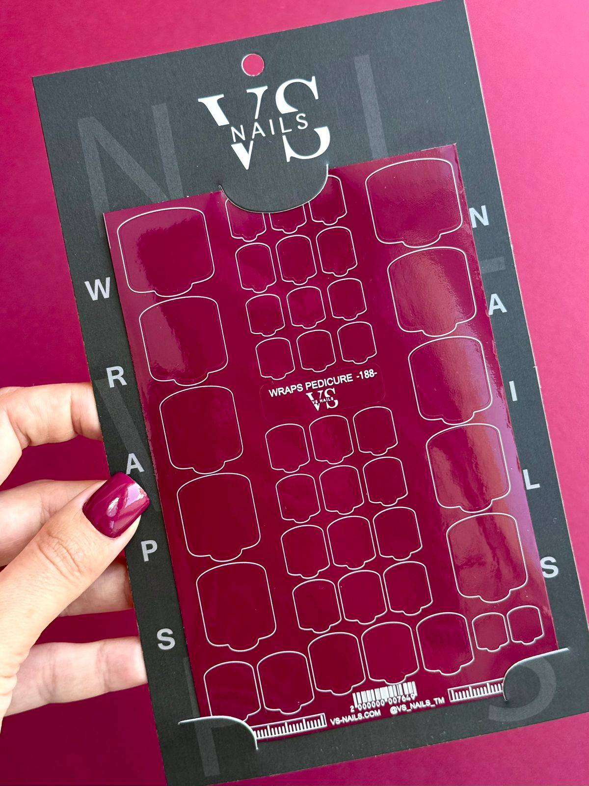 VS NAILS Bandes de pédicure n° 188