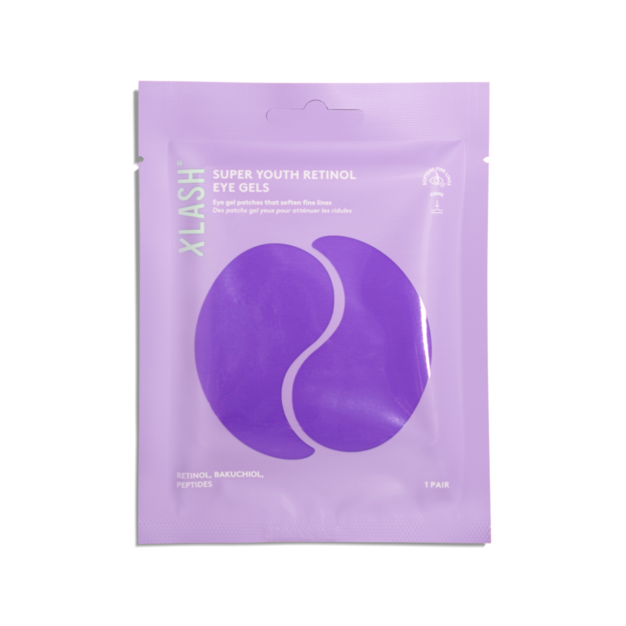 XLASH Super Youth Retinol Eye Gels - patchs hydrogel pour les yeux, 1 paire
