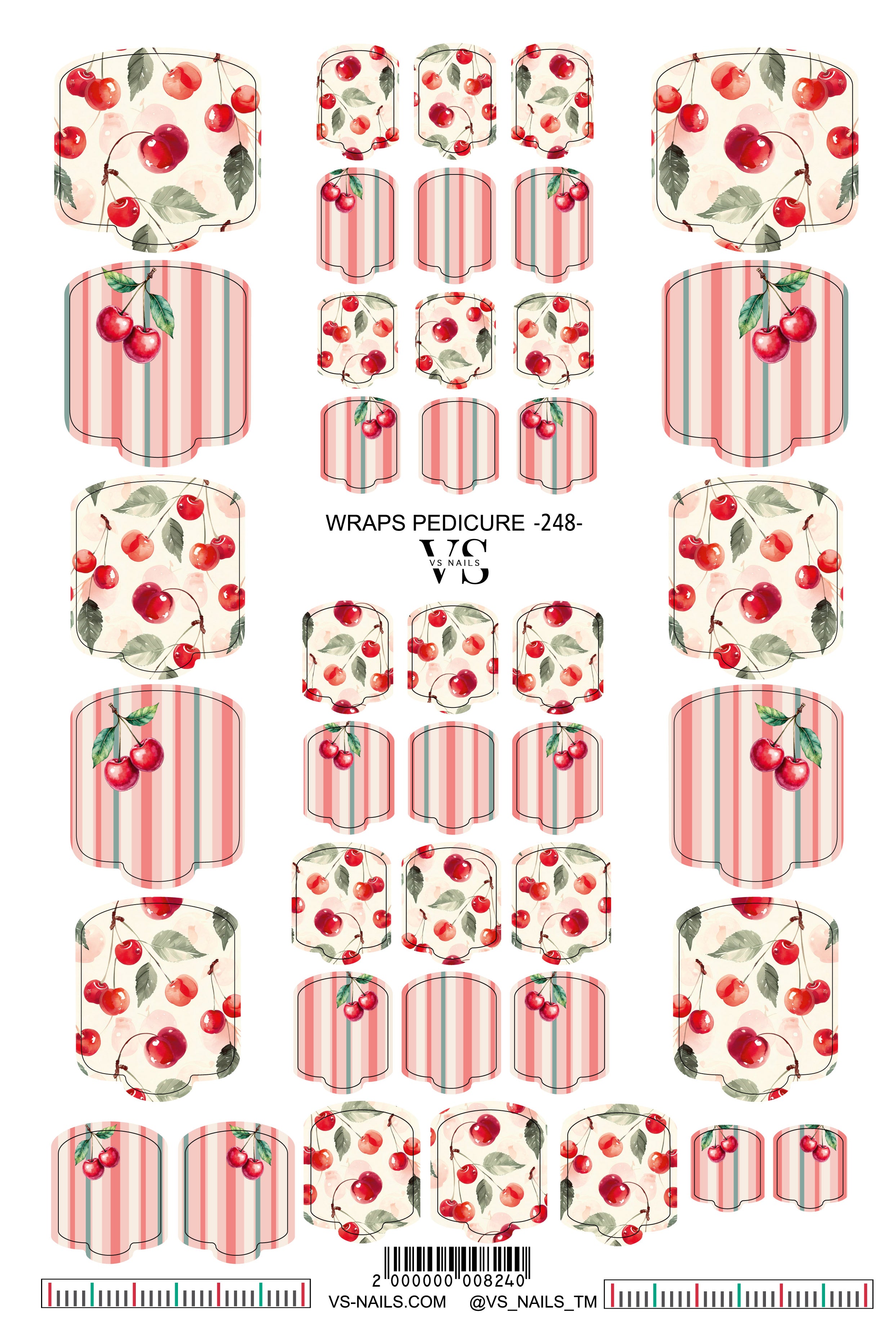 VS NAILS Bandes pour pédicure n° 248