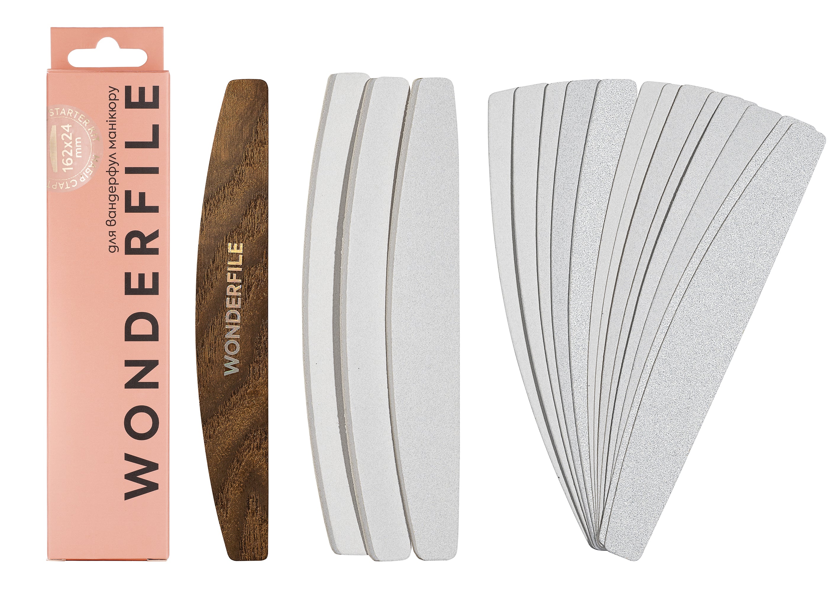 Kit de démarrage Wonderfile avec socle en bois de 162 x 24 cm