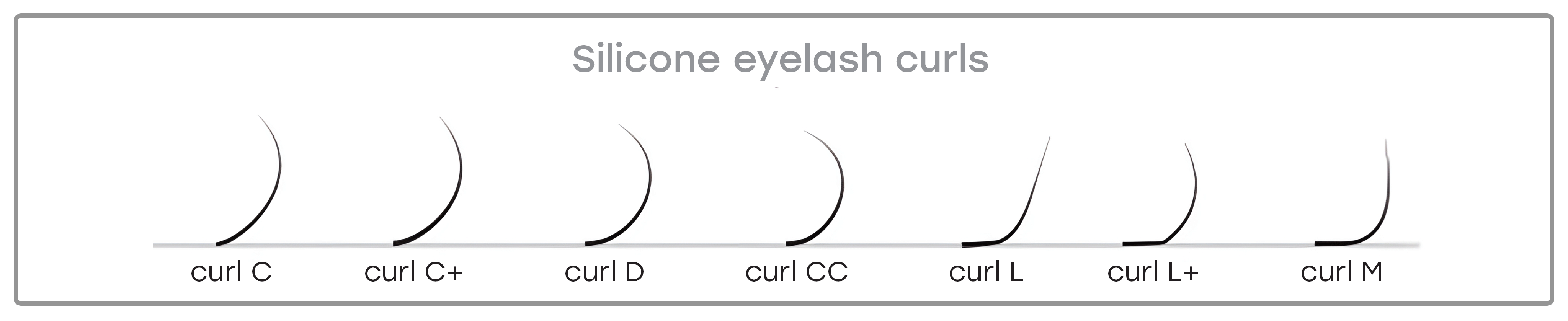 LOVELY Silicone eyelashes D/0.10 x 7mm, 16 rows