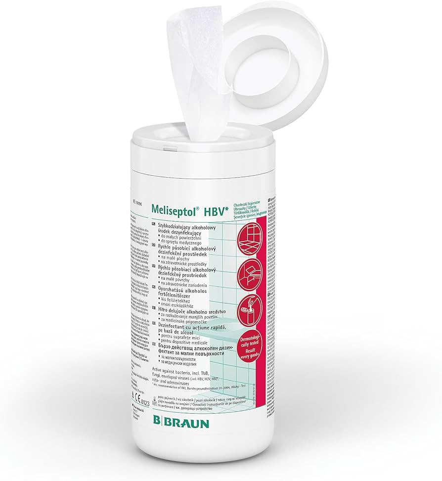 Meliseptol Lingettes désinfectantes pour surfaces HBV, 100 pièces