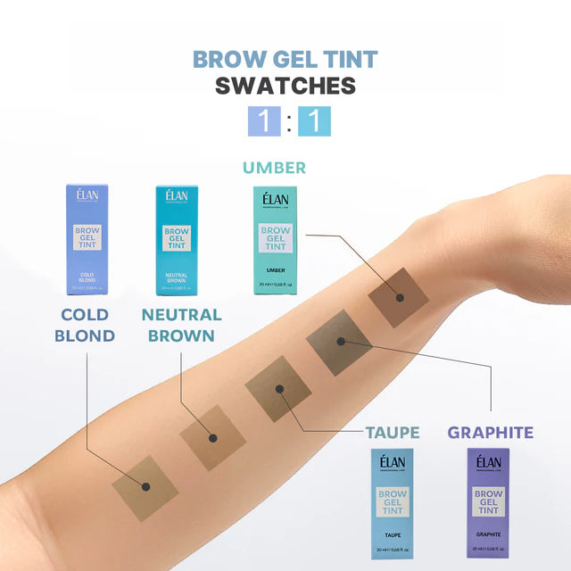Gel teinté pour sourcils ELAN, couleur Umber, 20 ml