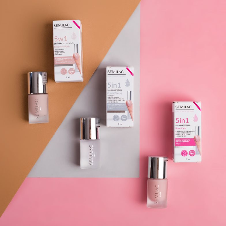 Semilac Soin des ongles Nail Power Therapy 5-en-1 Régénérant Nude 7 ml