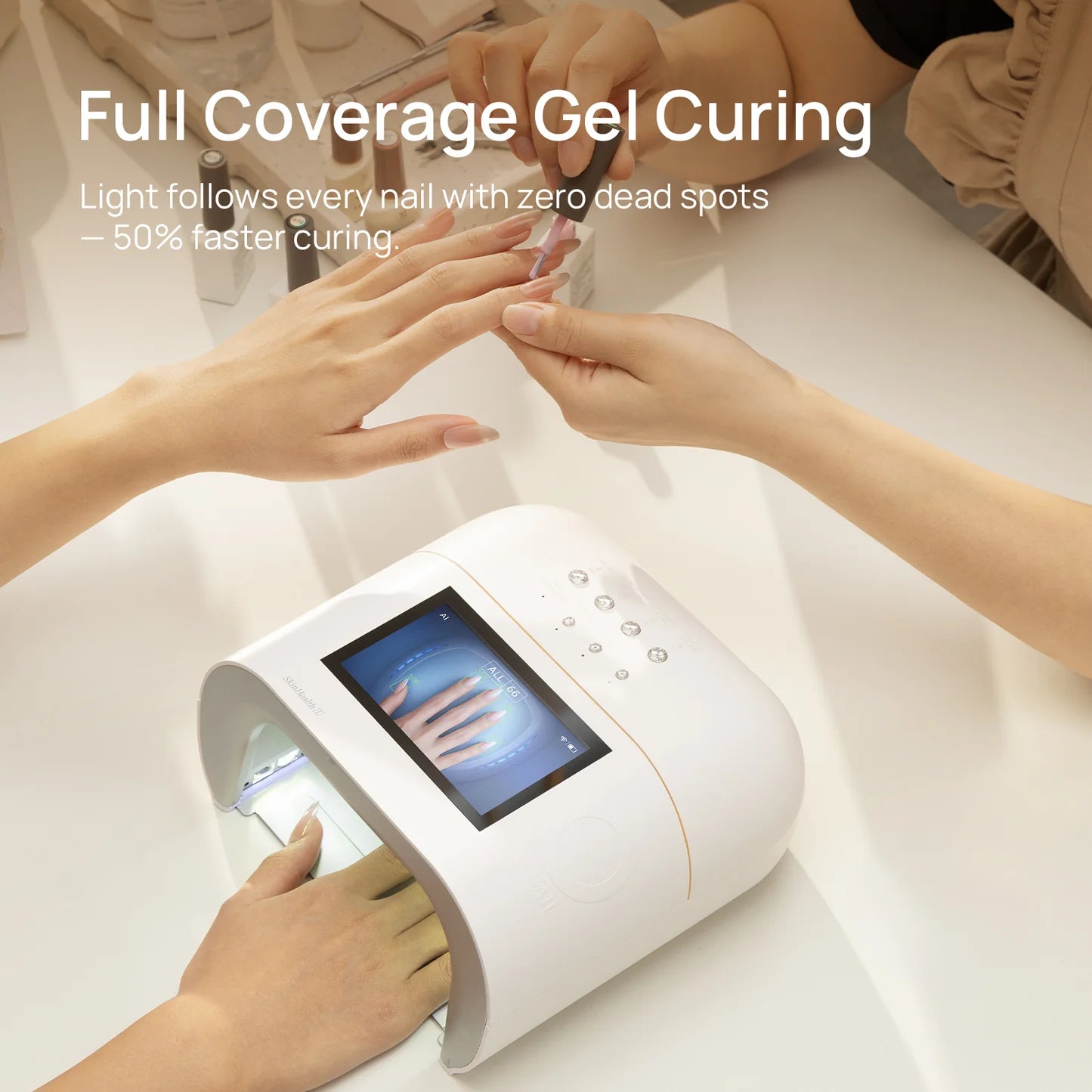 ONAIL AI LED Nail Lamp, pink