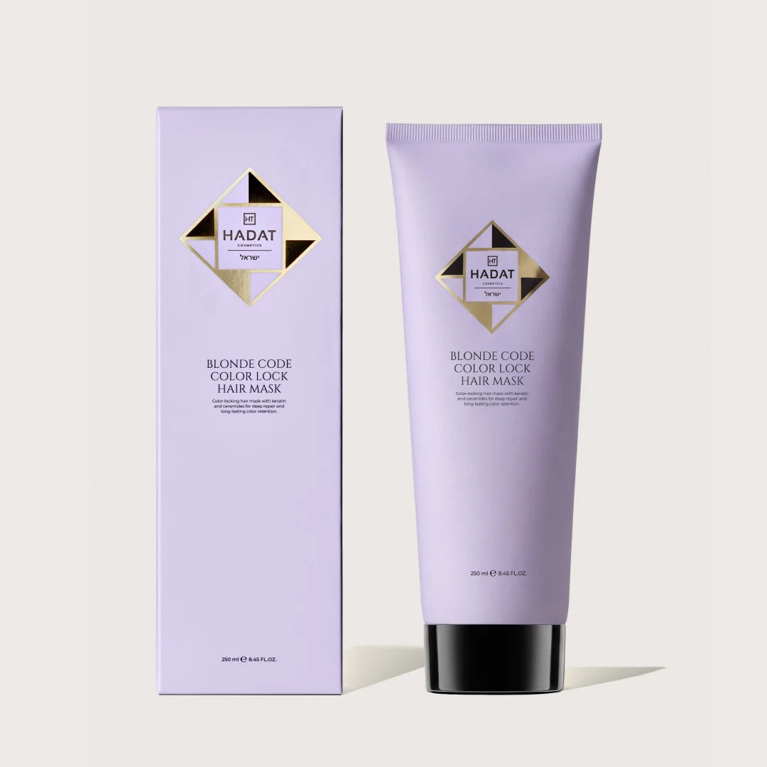 HADAT BLONDE CODE COLOR LOCK HAIR MASK - masque capillaire régénérant pour préserver la tenue de la couleur, 250 ml