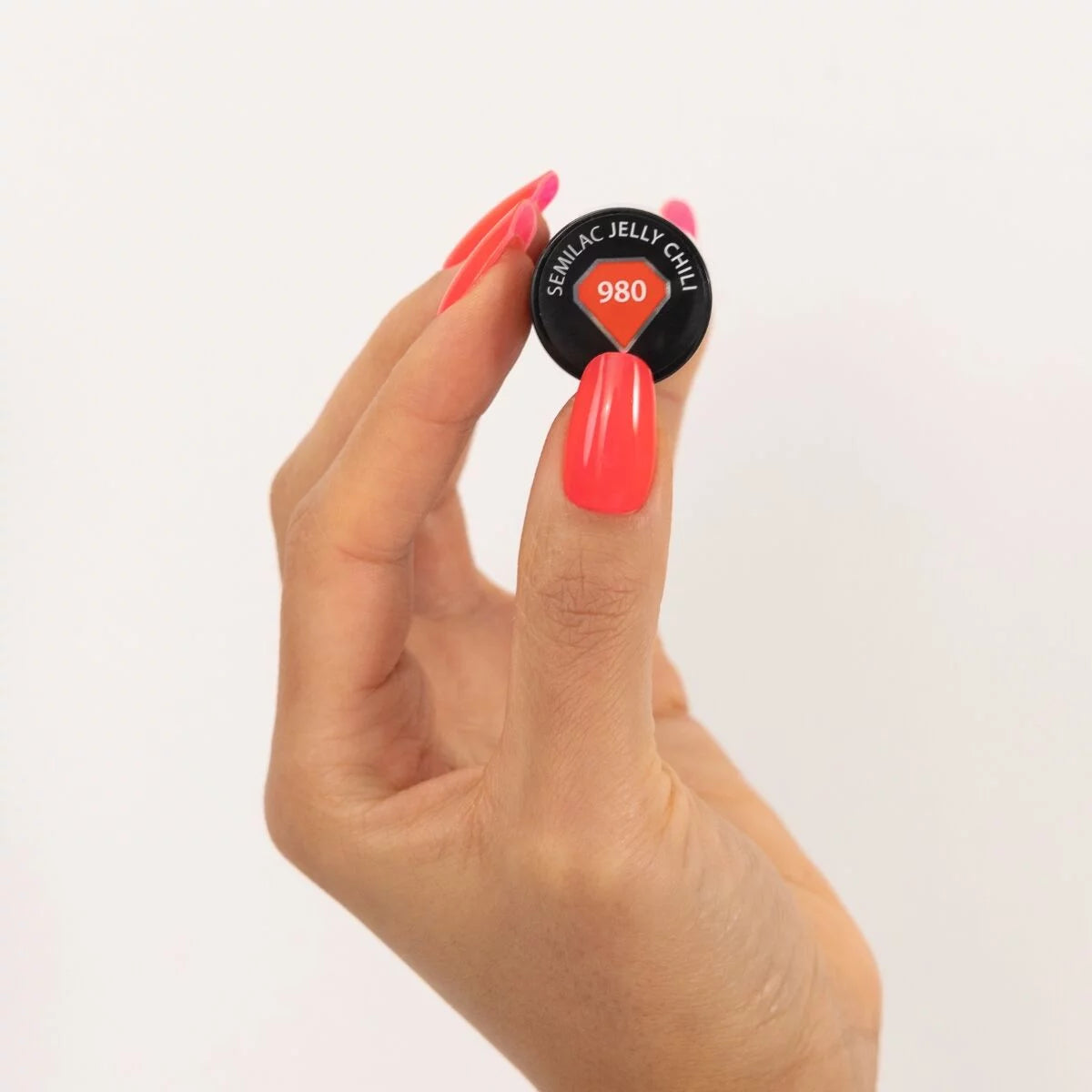 980 Semilac Vernis gel UV Jelly Chili 7 ml