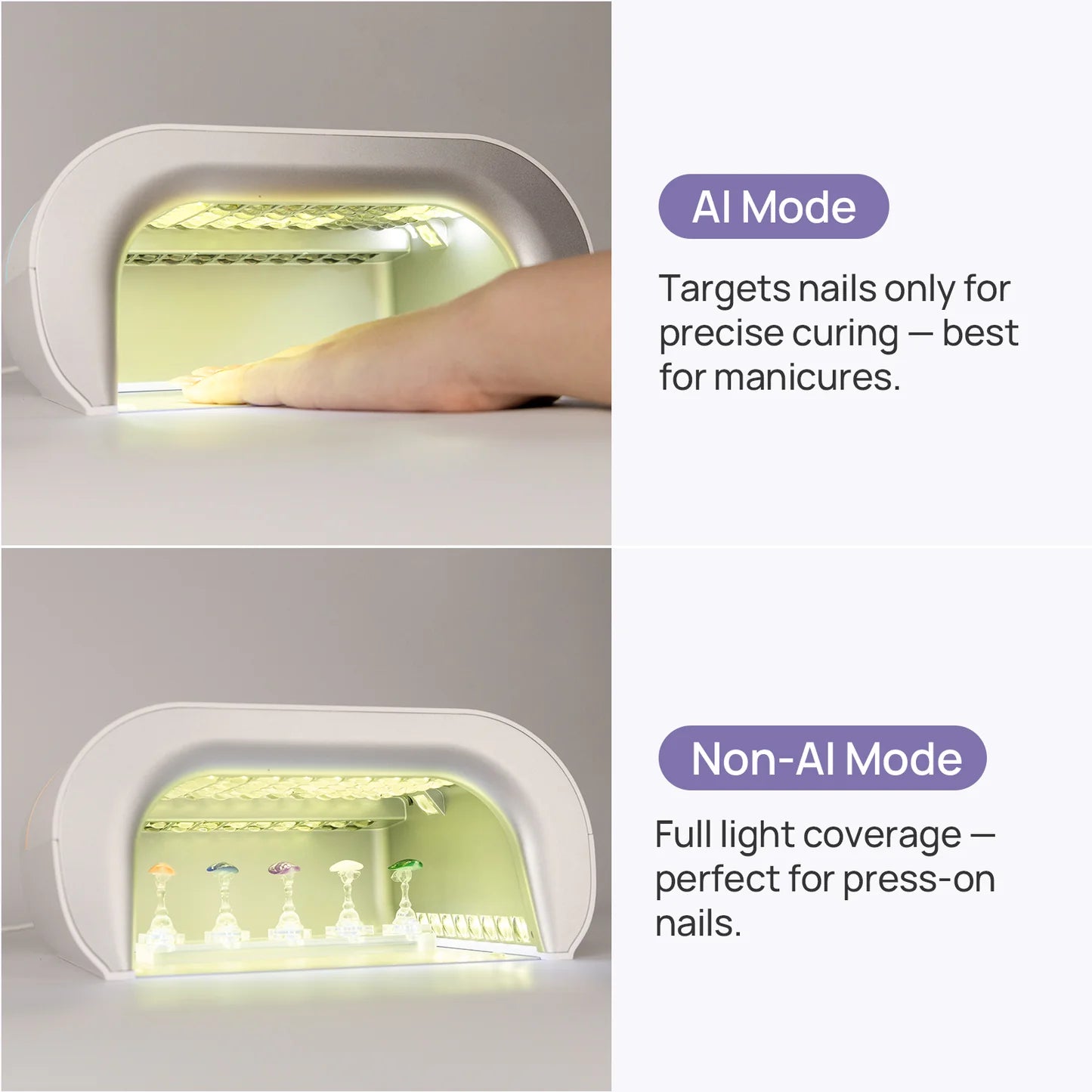 ONAIL AI LED Nail Lamp, pink