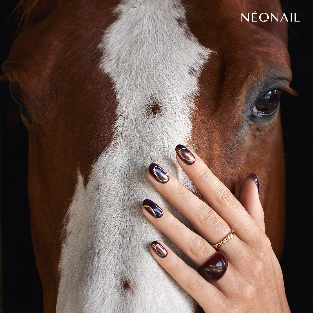 Autocollants pour ongles 3D Neonail 03 – motif abstrait doré