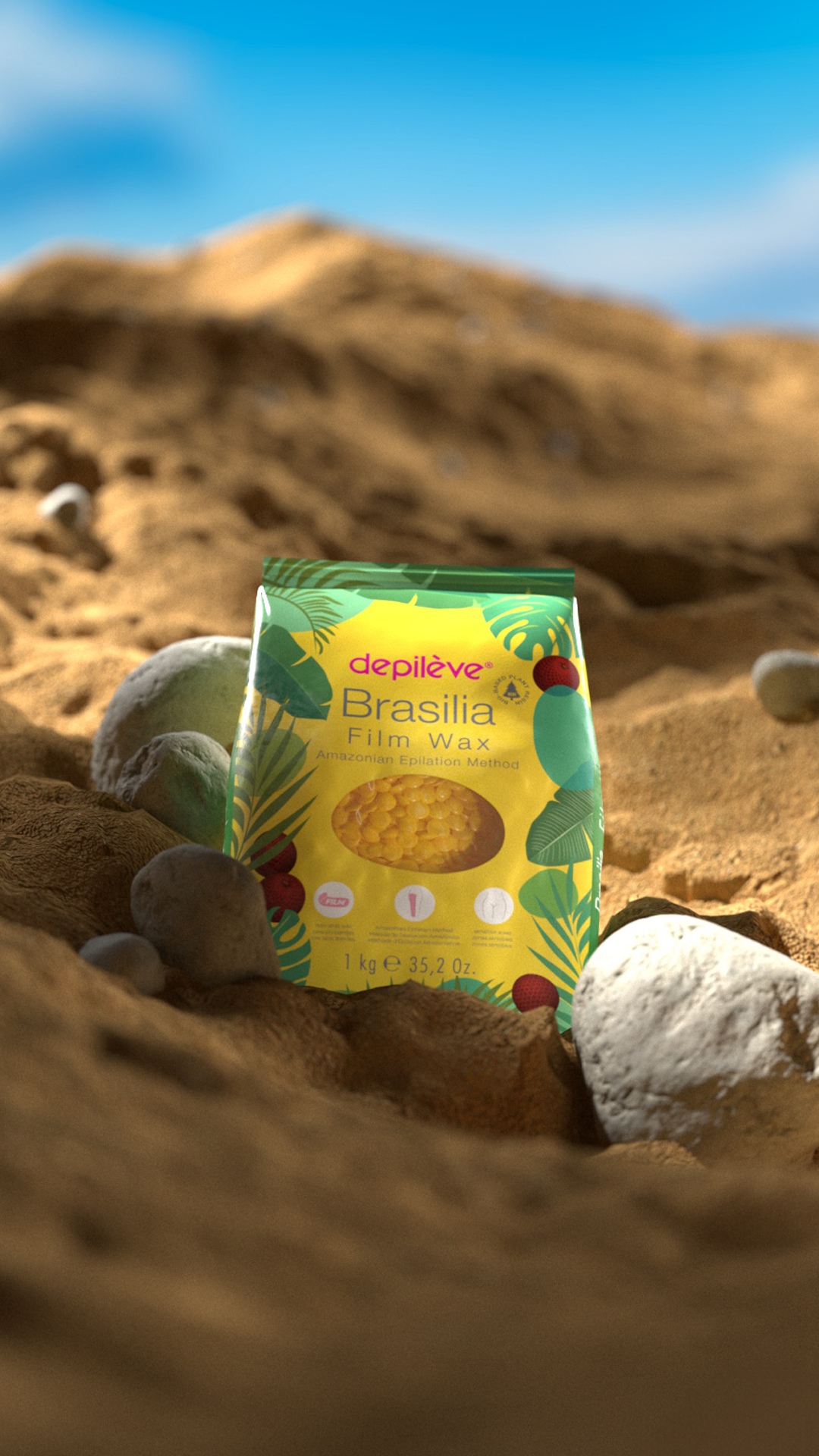 Depileve BRASILIA Cire en granulés 1 kg