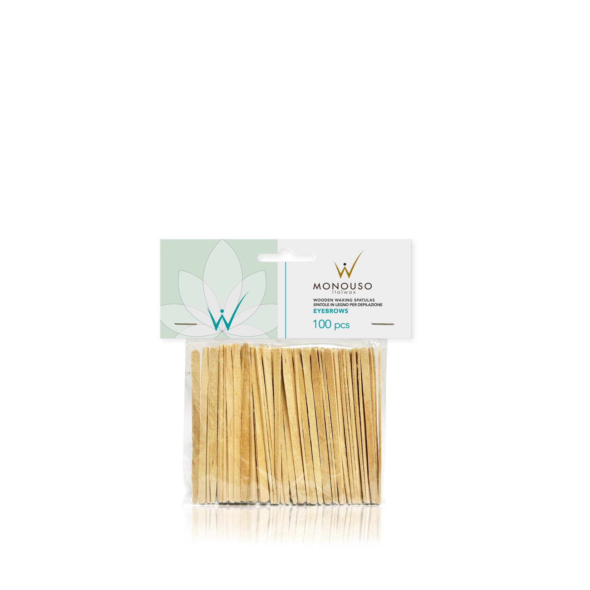 Italwax Spatules en bois pour l'épilation Eyebrows (D000218), 100 pièces