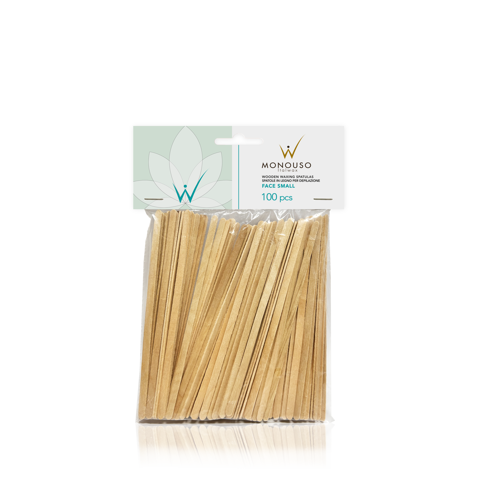 Italwax Spatules en bois pour cirage, petites, 140 x 5 x 1,3 mm, 100 pièces (D000211)