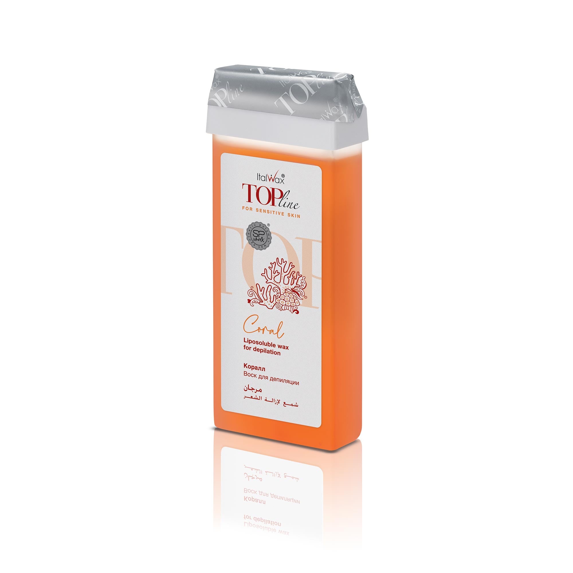 Cire dépilatoire ItalWax en cartouche TOPline - CORAL 100 ml