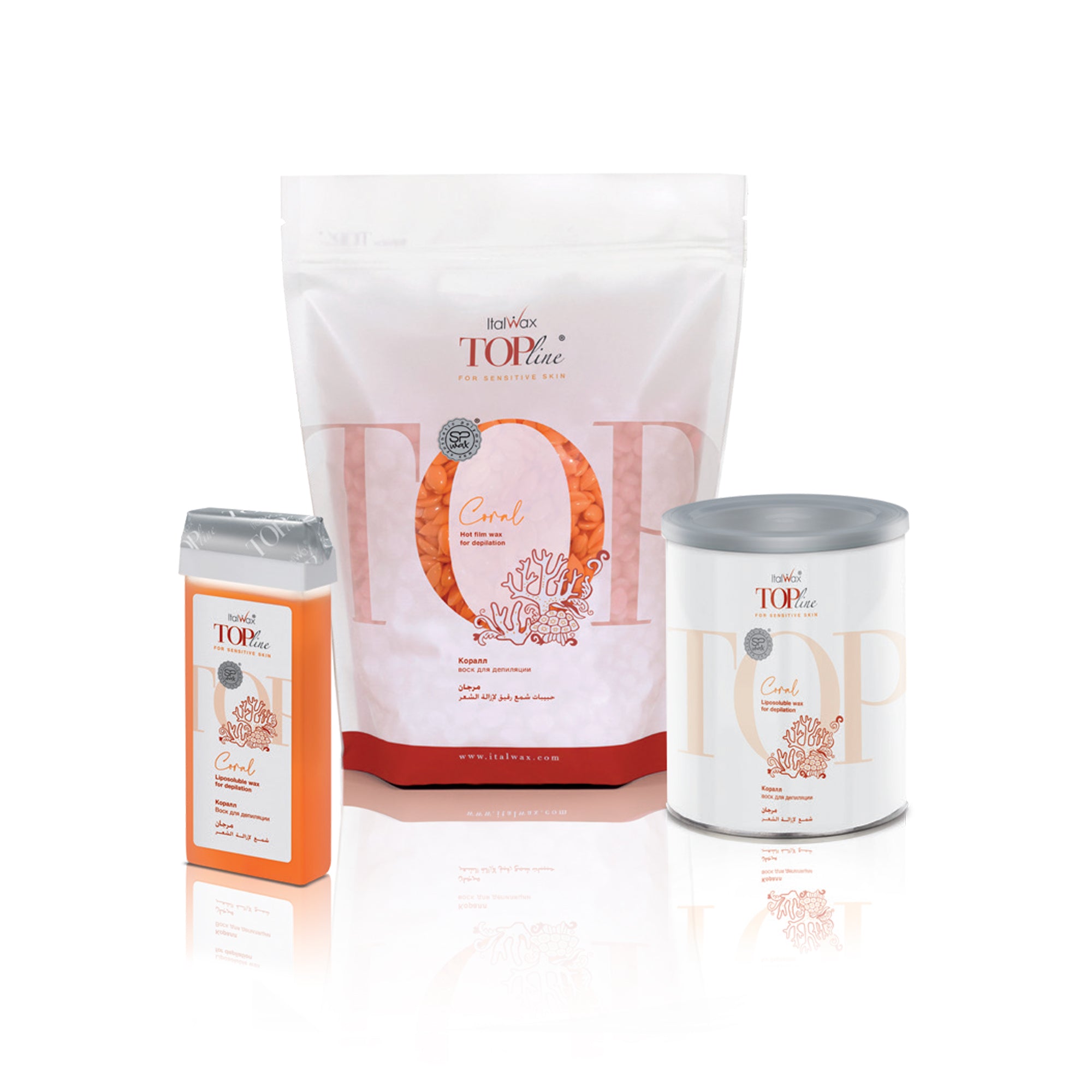 ItalWax TOPline Soft wax in can - CORAL 800 ml