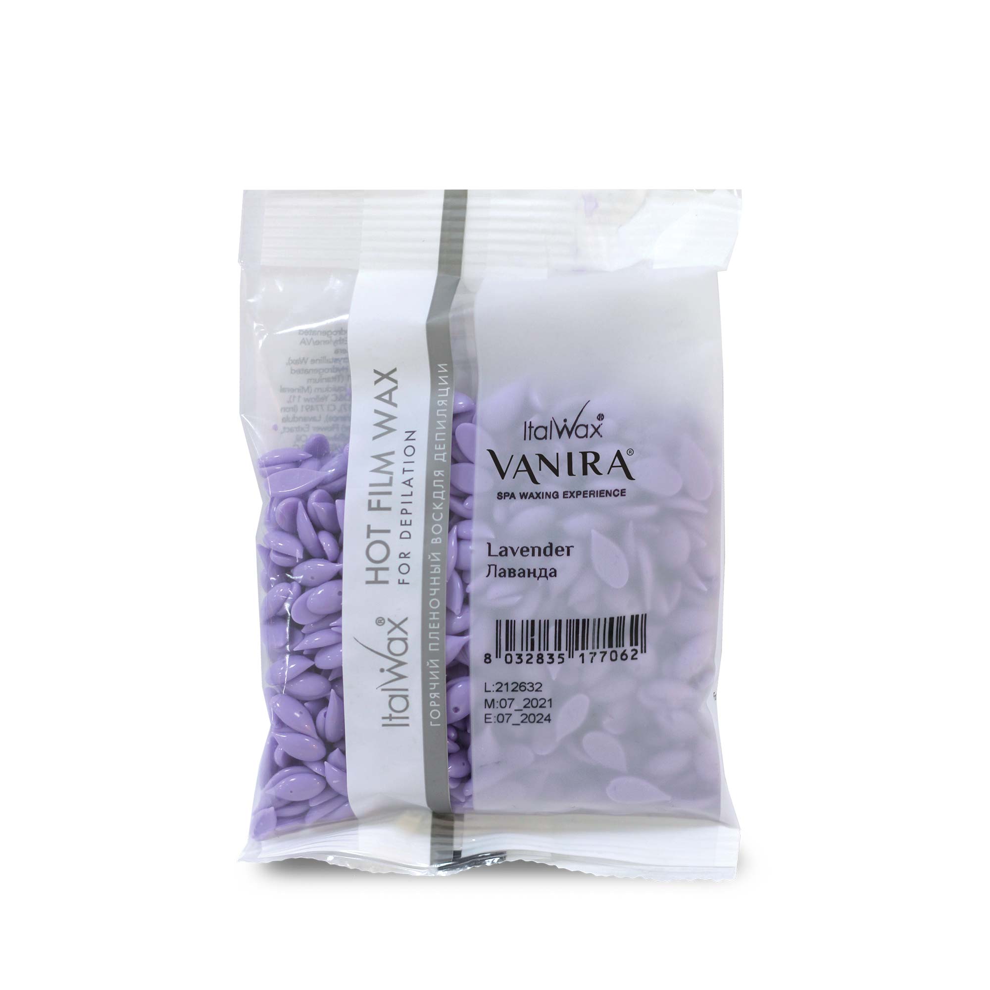 Cire en feuille ItalWax VANIRA, LAVANDE (Lavanda) 100 g