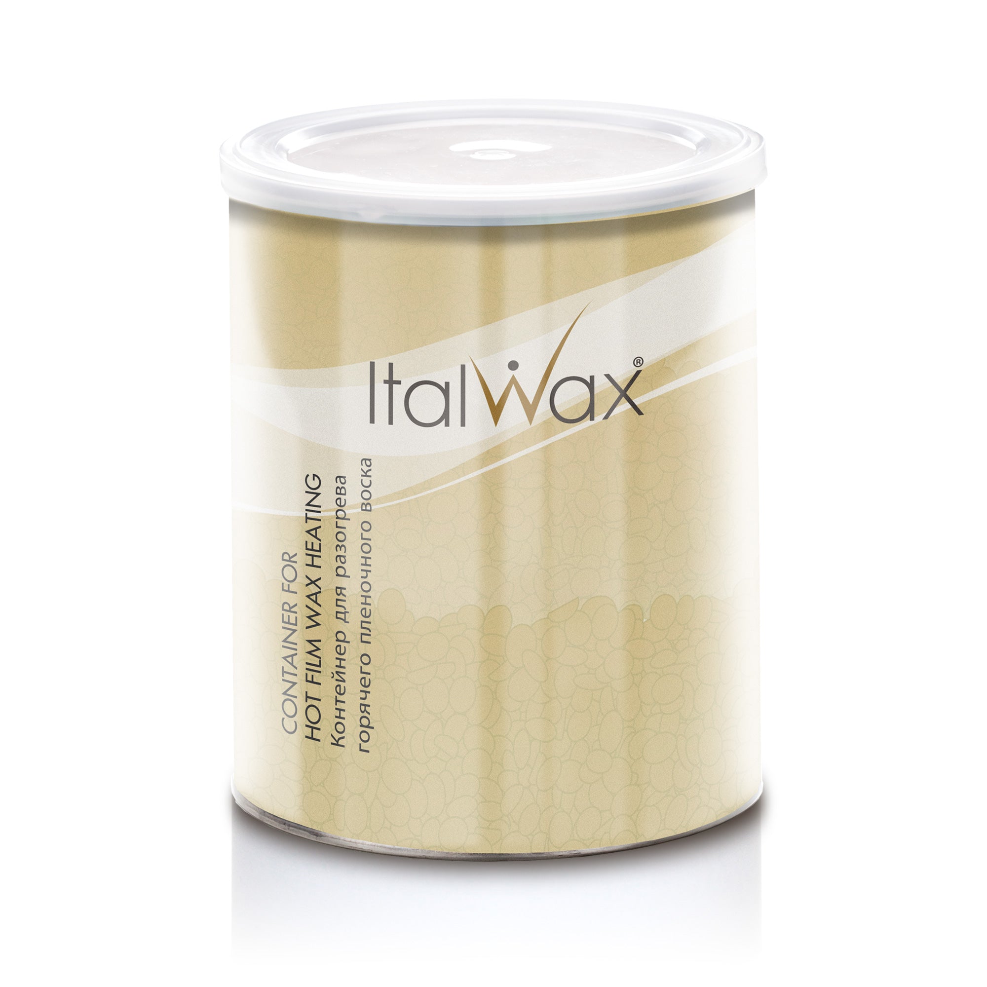 ItalWax : pot métallique vide pour faire fondre la cire, 800 ml, avec couvercle en plastique