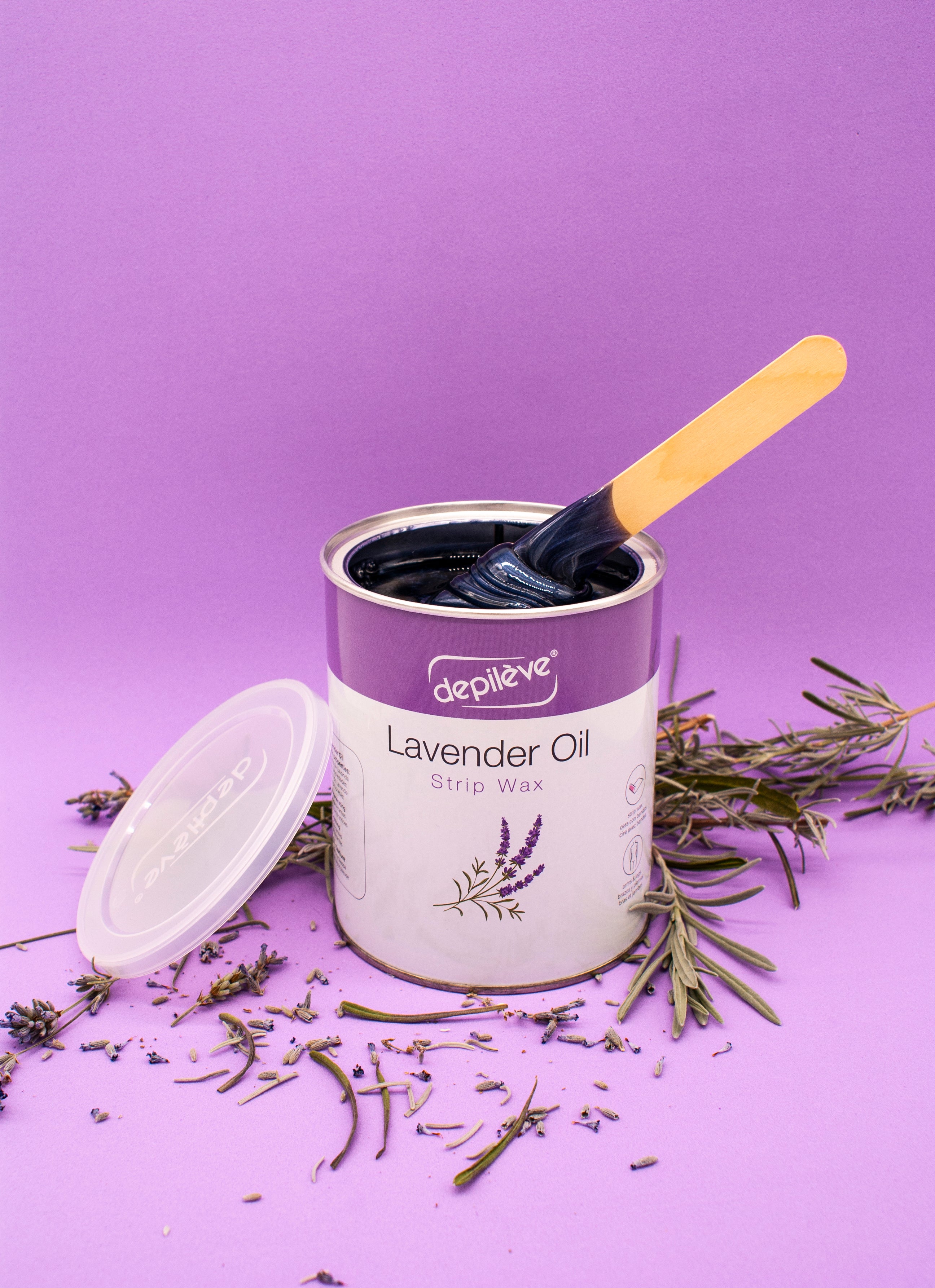 Cire à bandes Depileve LAVENDER en pot de 800 ml
