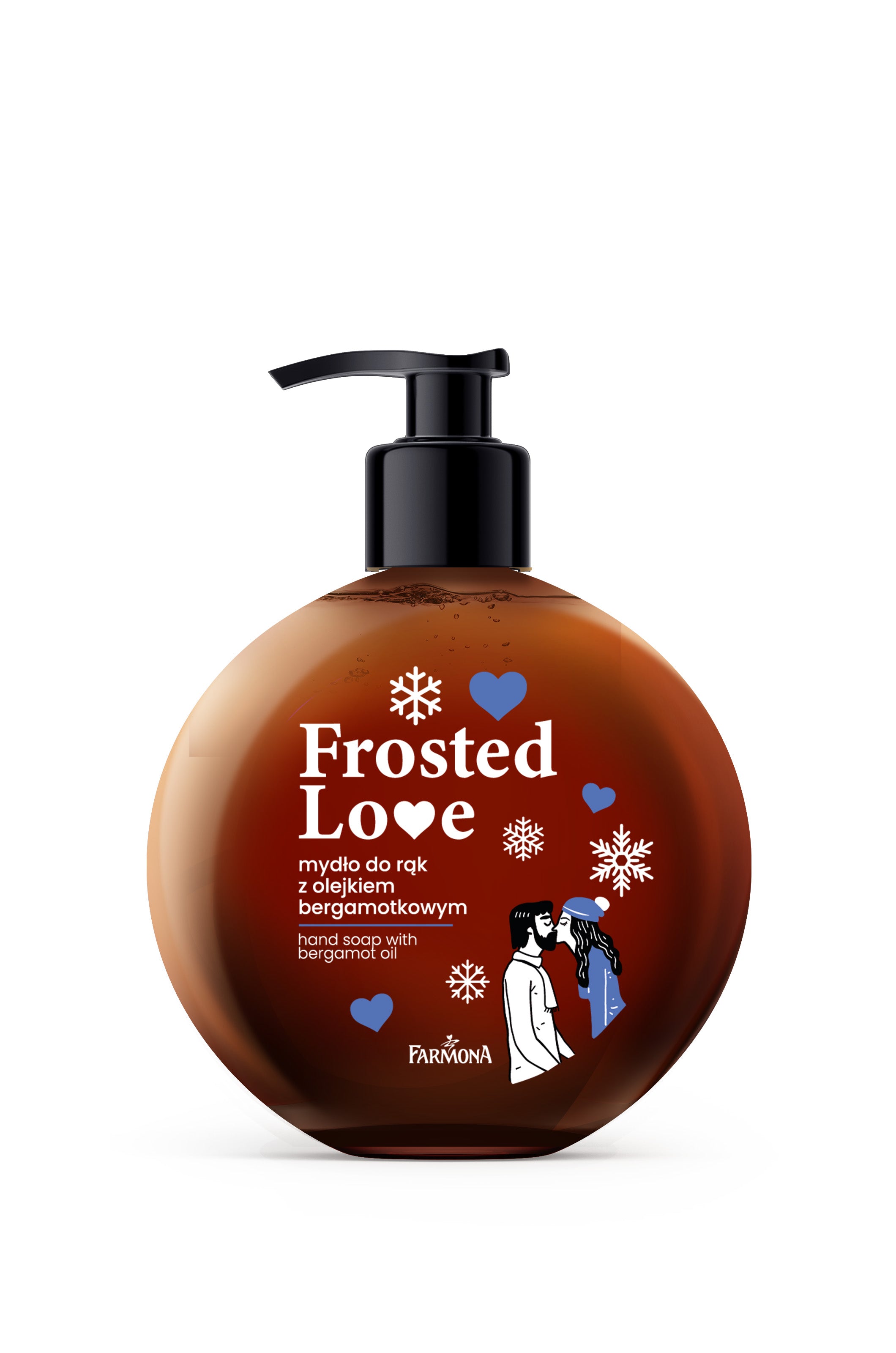 Savon pour les mains à l'huile de bergamote Farmona FROSTED LOVE, 400 ml