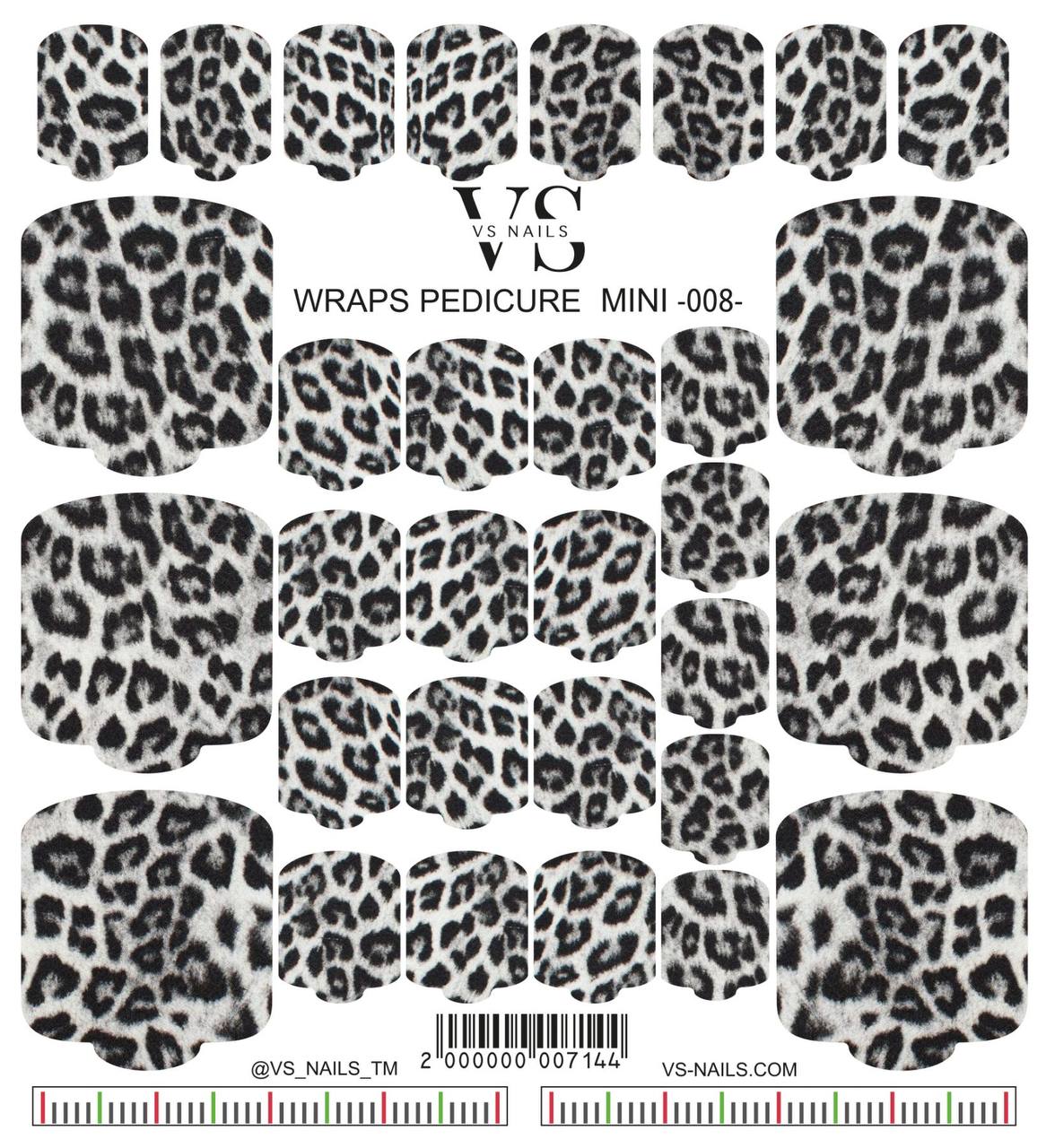 VS NAILS Mini-bandes pour pédicure n° 8
