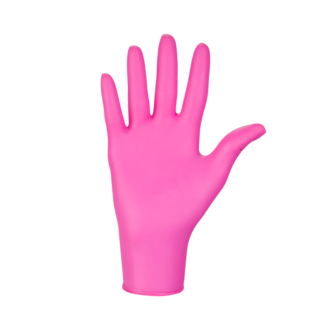 Nitrylex PF Disposable nitrile gloves, powder-free L Magenta, 100 pcs.