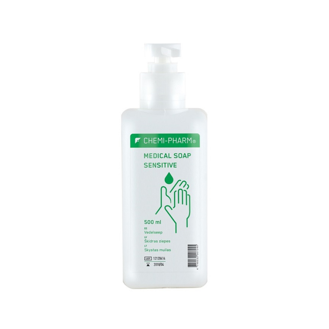 CHEMI-PHARM MEDICAL SOAP SENSITIVE pH 5.5, 500 ml, with pump