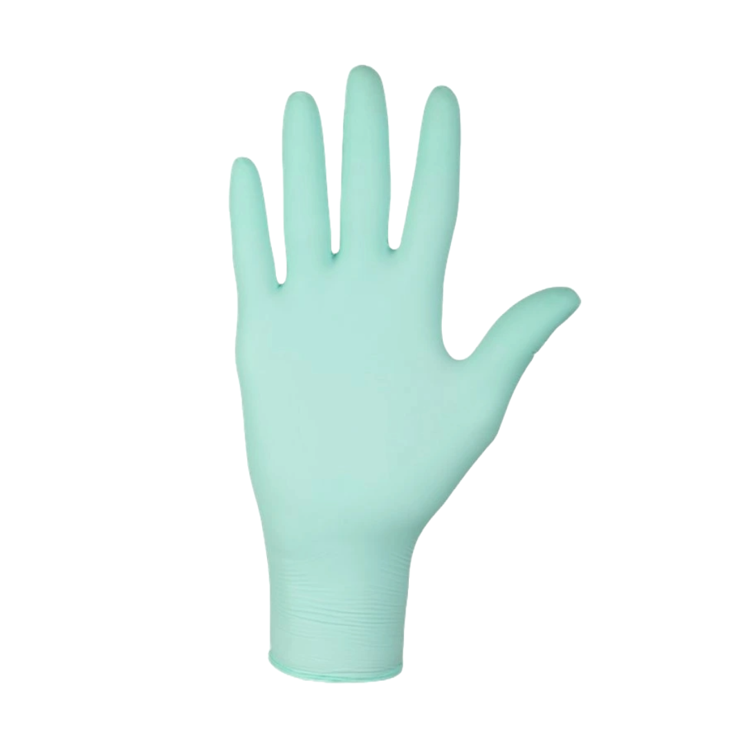 Nitrylex PF Disposable nitrile gloves, powder-free L Green, 100 pcs. (Poland)