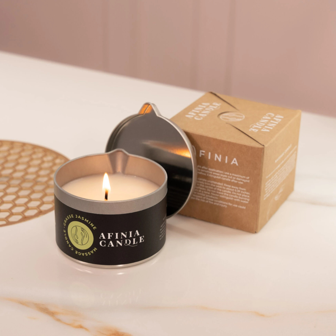 Bougie de massage aromatique Afinia « Grasse Jasmin » 150 g