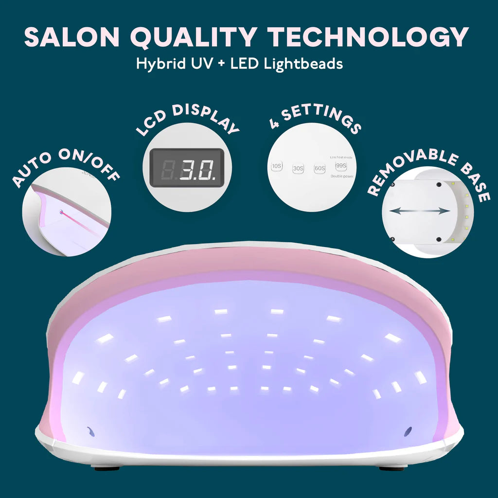 Lampe de table UV/LED rose SUN4S avec fonction Smart 2.0