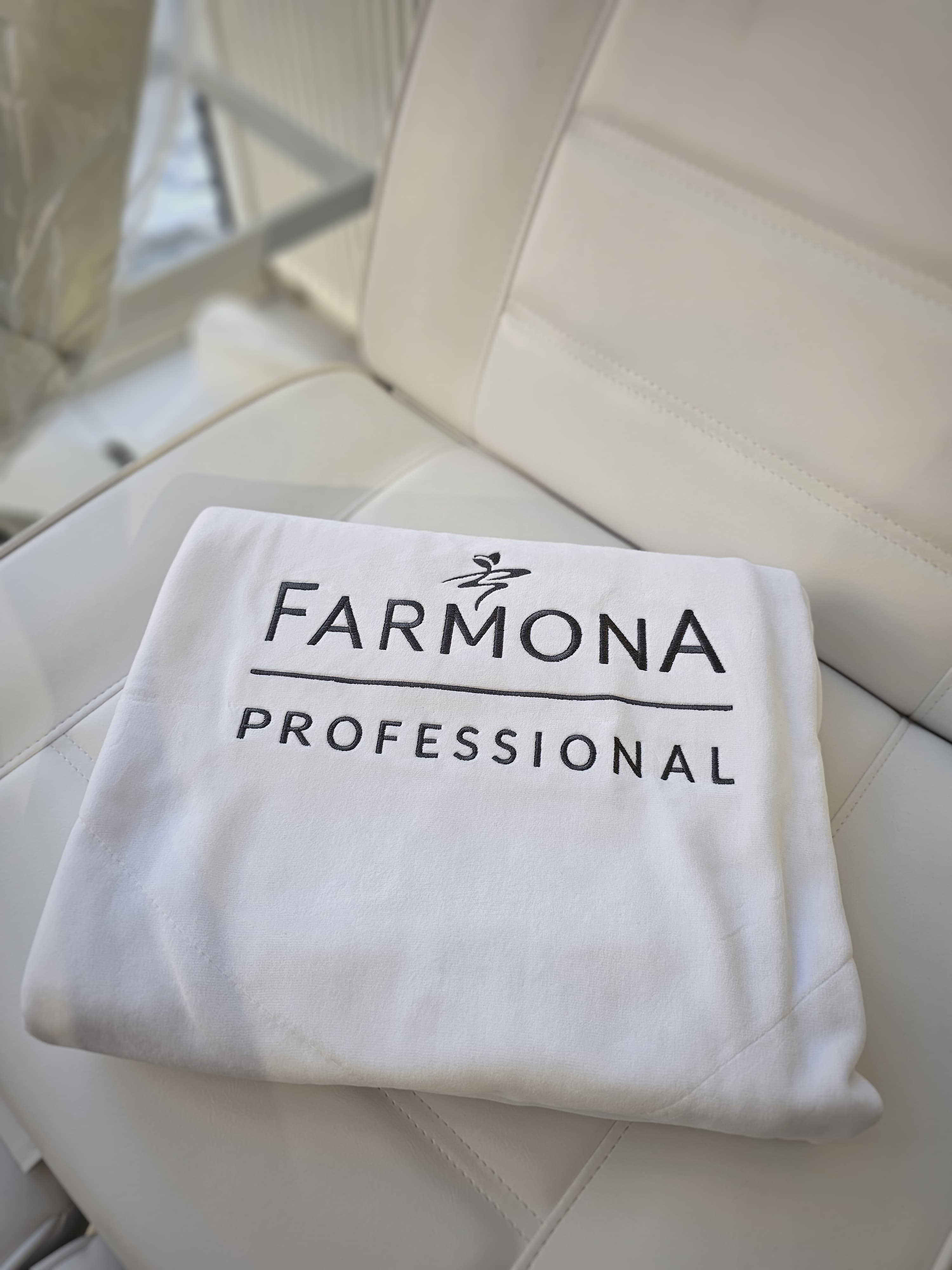 Plaid Farmona, blanc