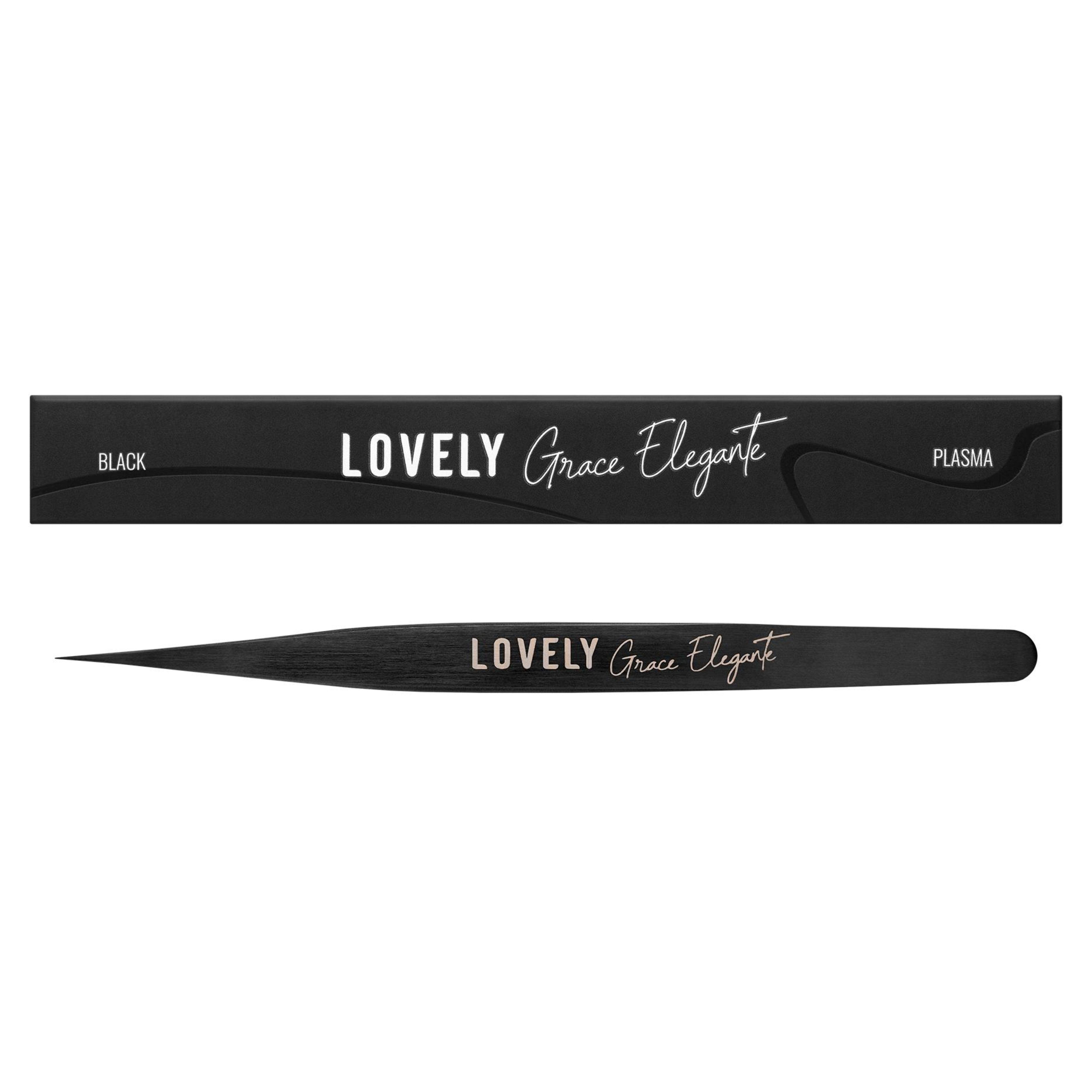 LOVELY Pince à extensions de cils NanoFiber Grace Elegante, Standard Straight