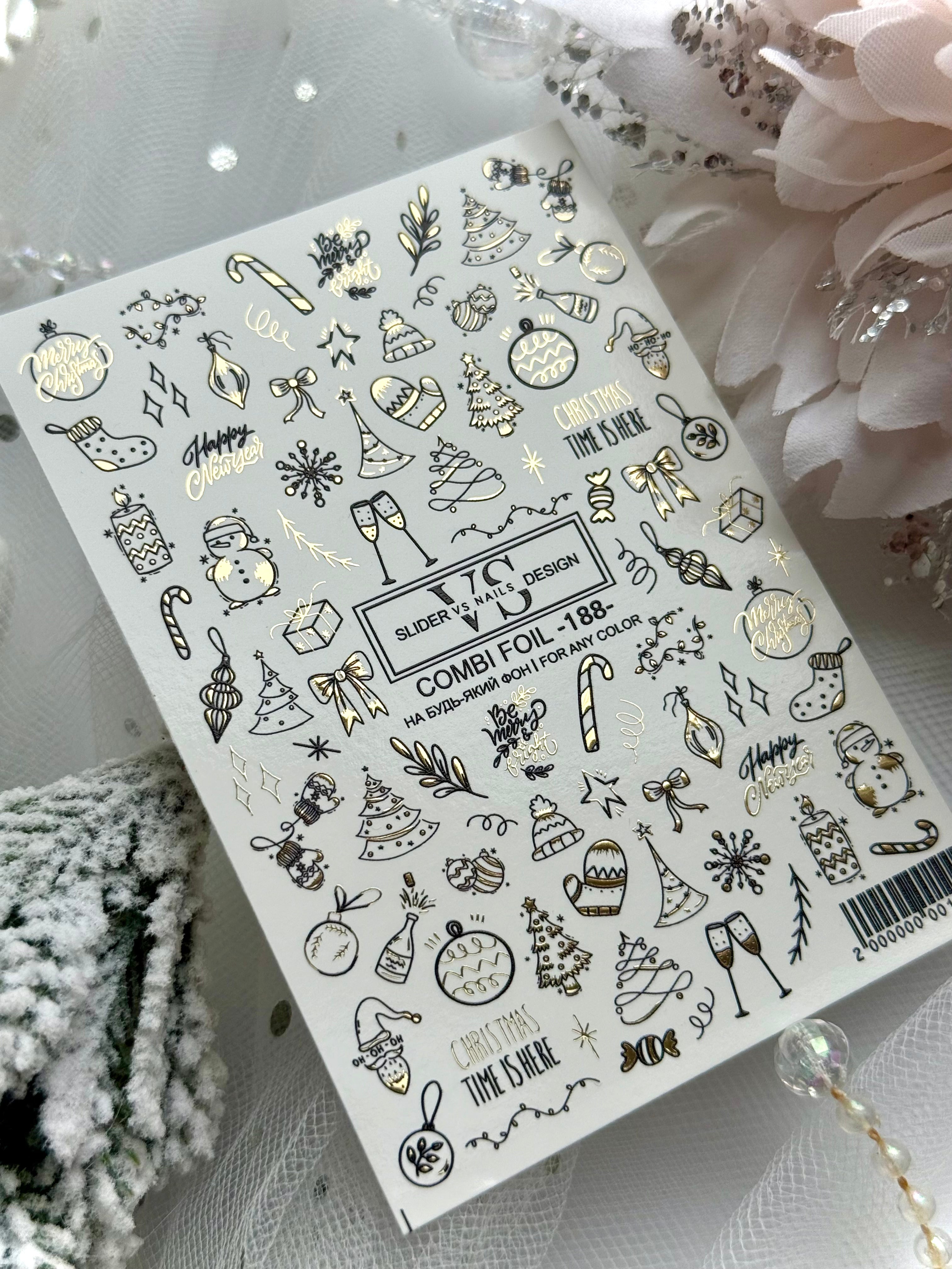 VS NAILS Sliders Combi Foil n° 188