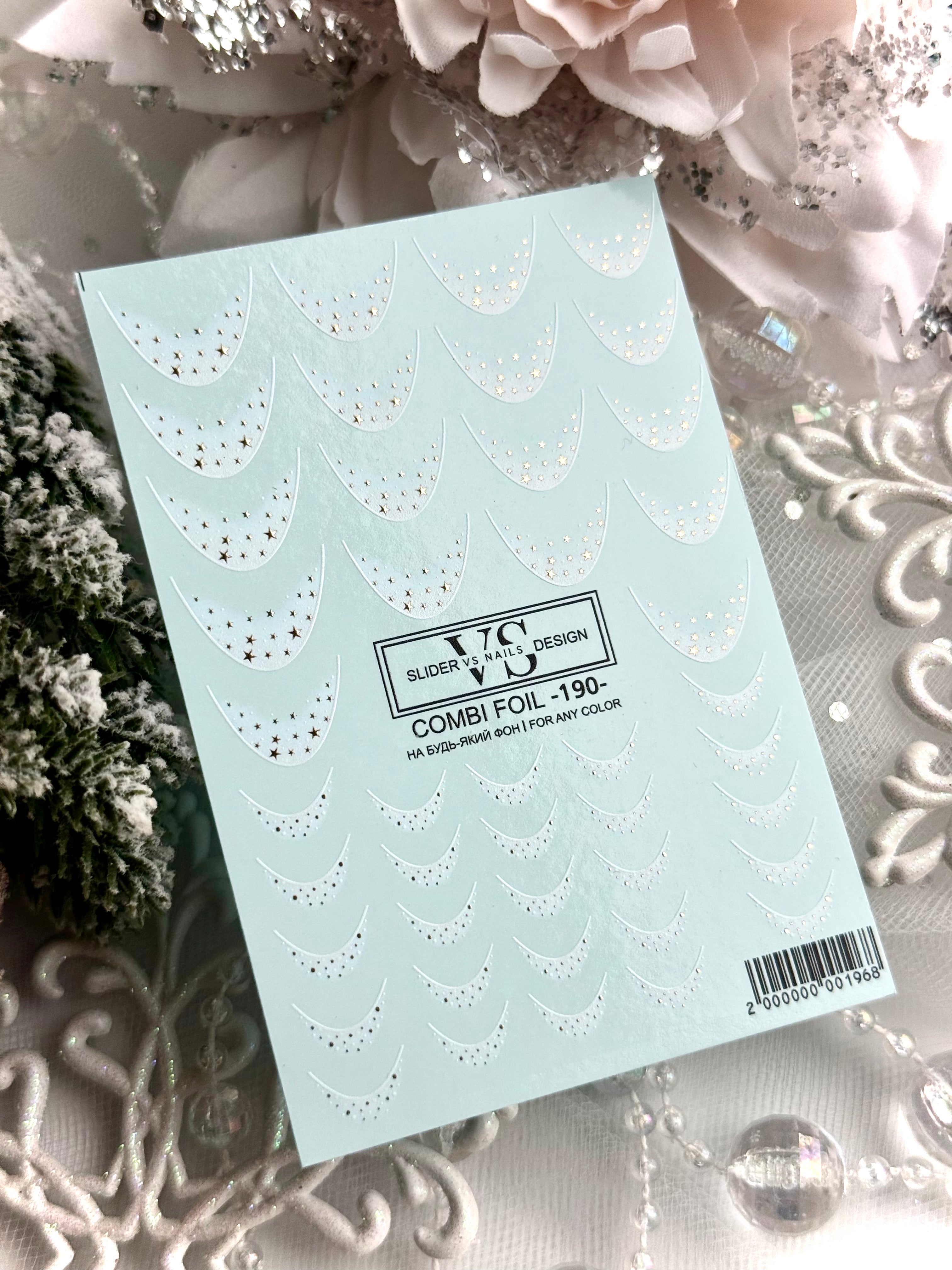 VS NAILS Sliders Combi Foil n° 190