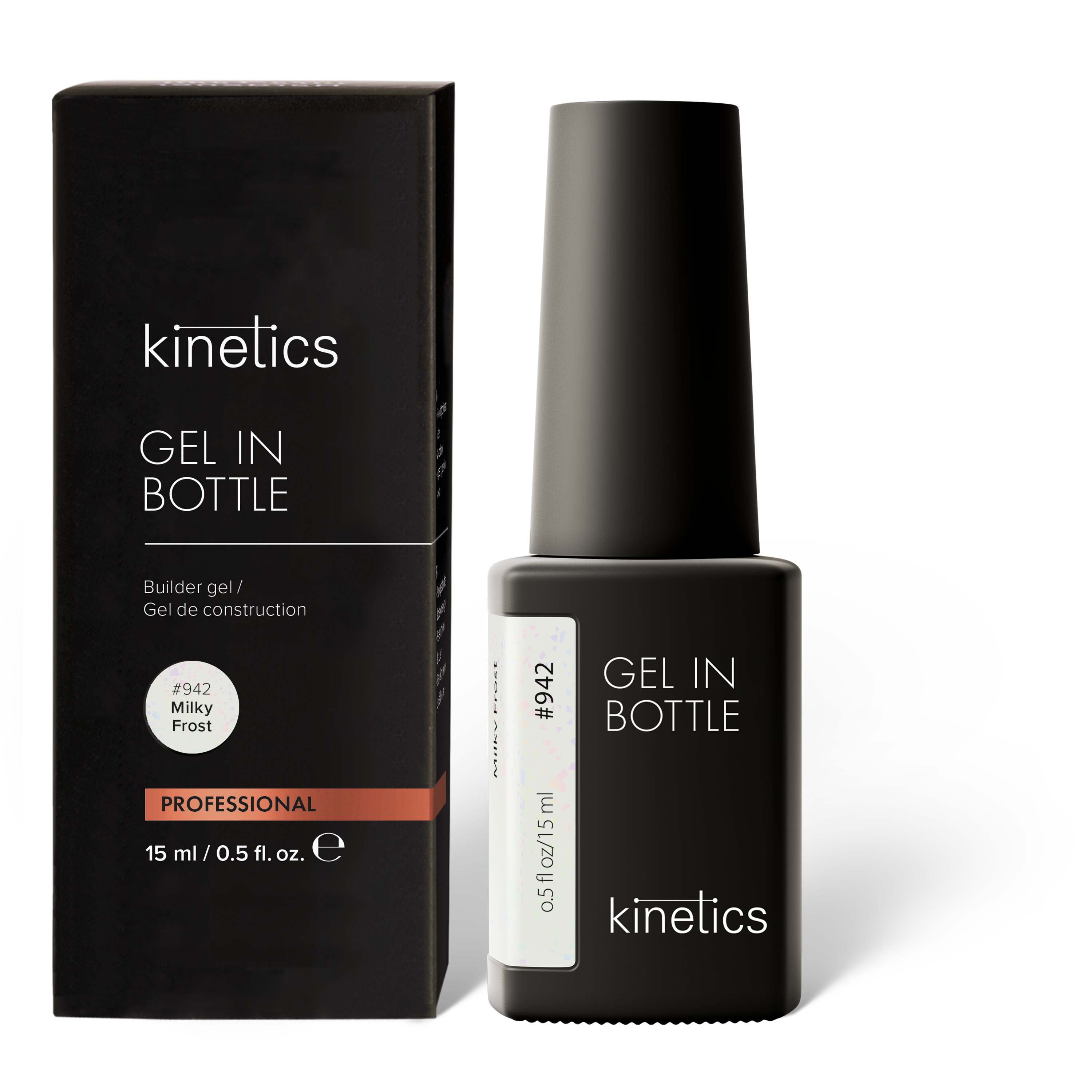 Kinetics Gel in Bottle Milky Frost #942