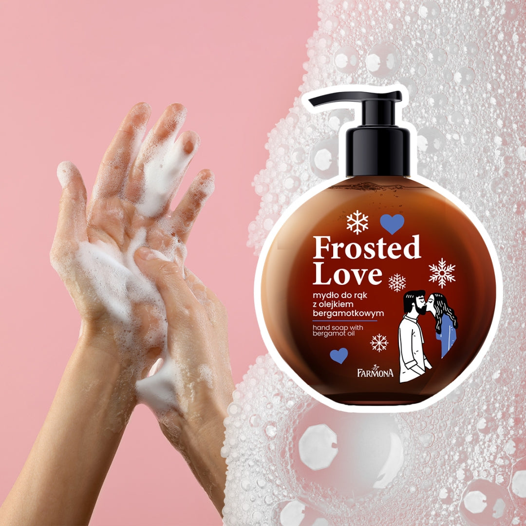 Savon pour les mains à l'huile de bergamote Farmona FROSTED LOVE, 400 ml