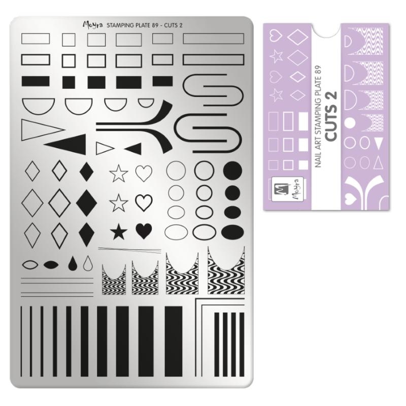 MOYRA Cuts 2 No. 89 Nail Design Stamping Plate