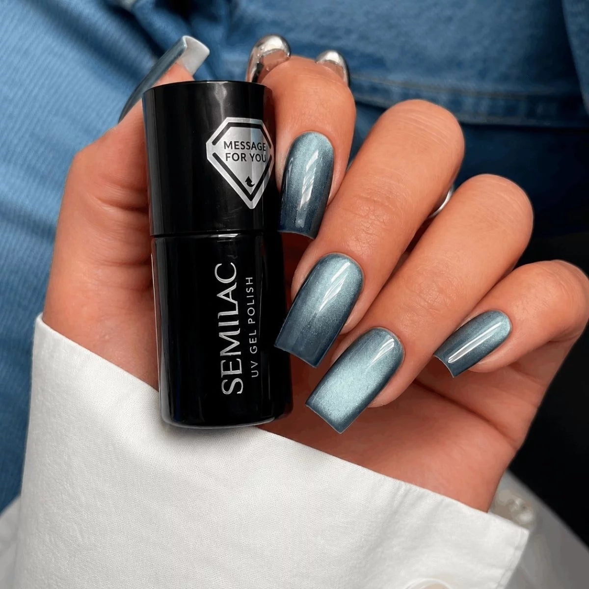 739 Vernis gel UV Semilac Teal Jelly Gloss 7 ml