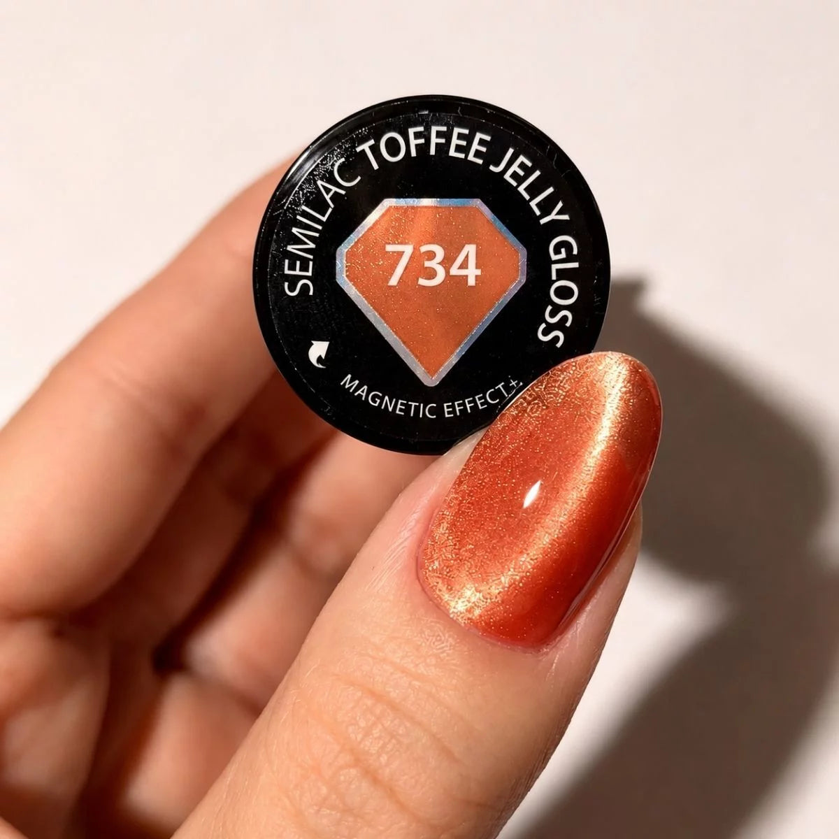 734 Vernis gel UV Semilac « Toffee Jelly Gloss » 7 ml