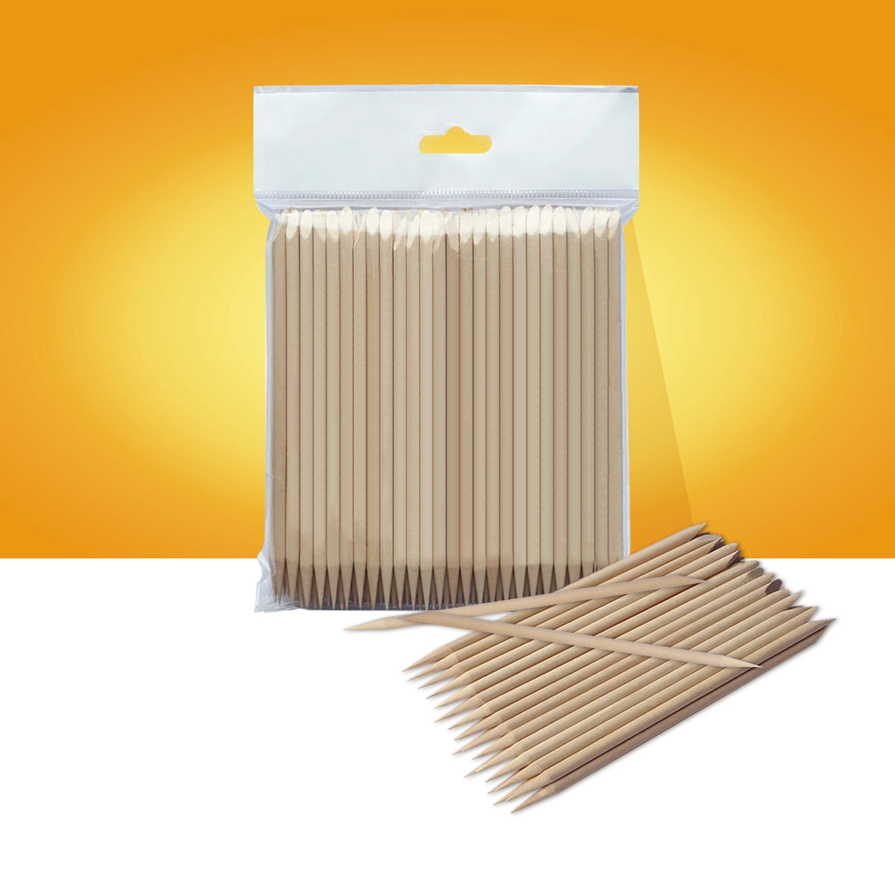 STALEKS Bâtonnets pour cuticules 15 cm - 100 pièces [DOS-10/100]