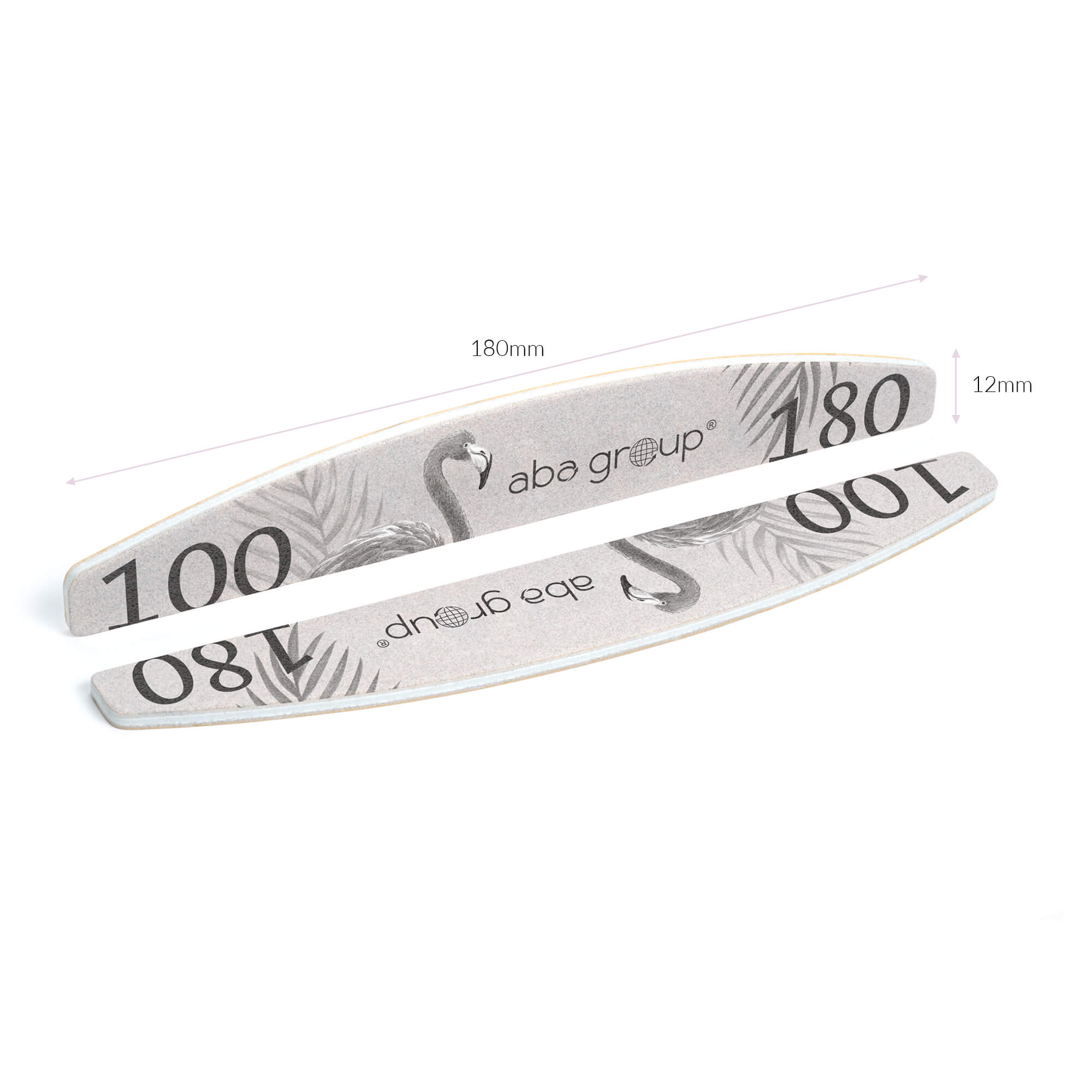 Lime à ongles ABA demi-lune 100/180 - 1 pièce