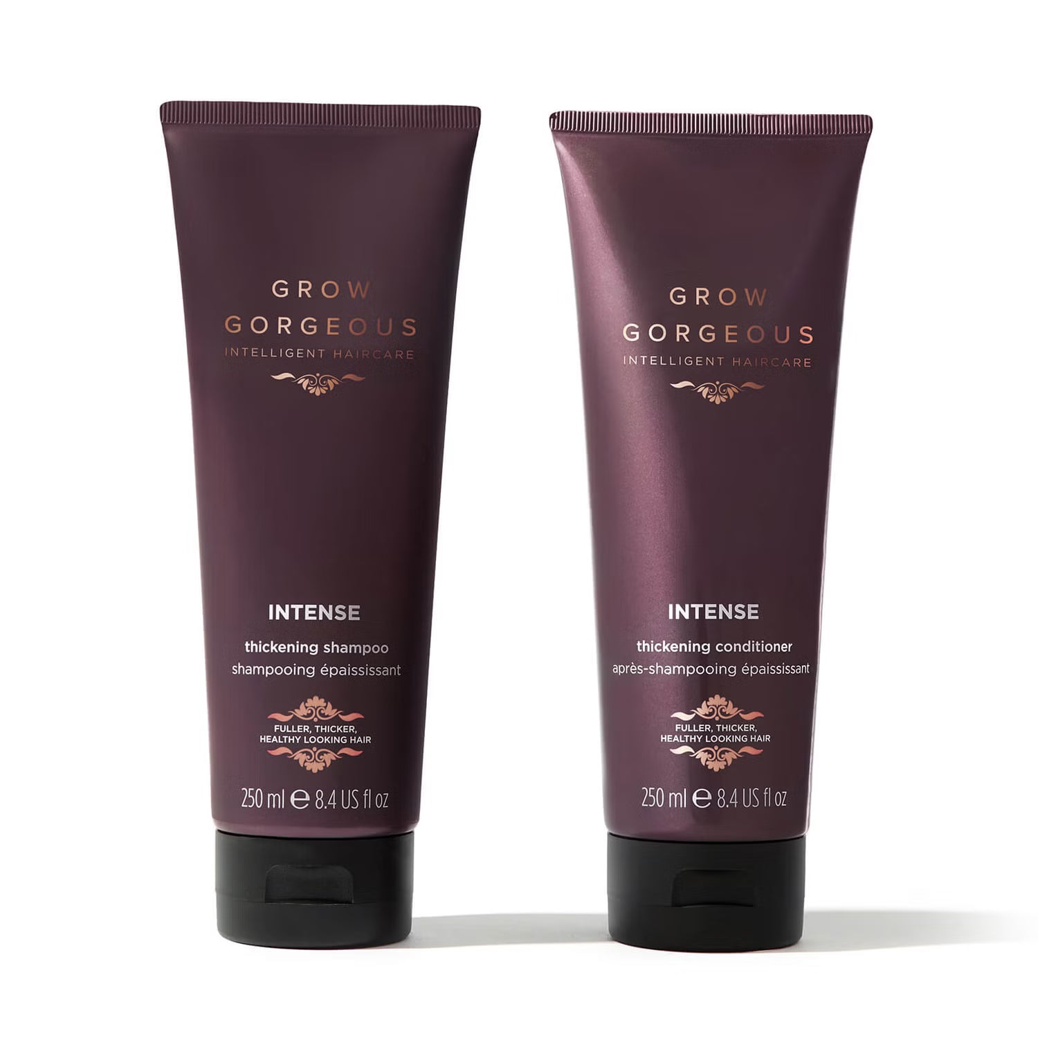 GROW GORGEOUS Après-shampooing épaississant intense - Après-shampooing pour cheveux fins, 250 ml