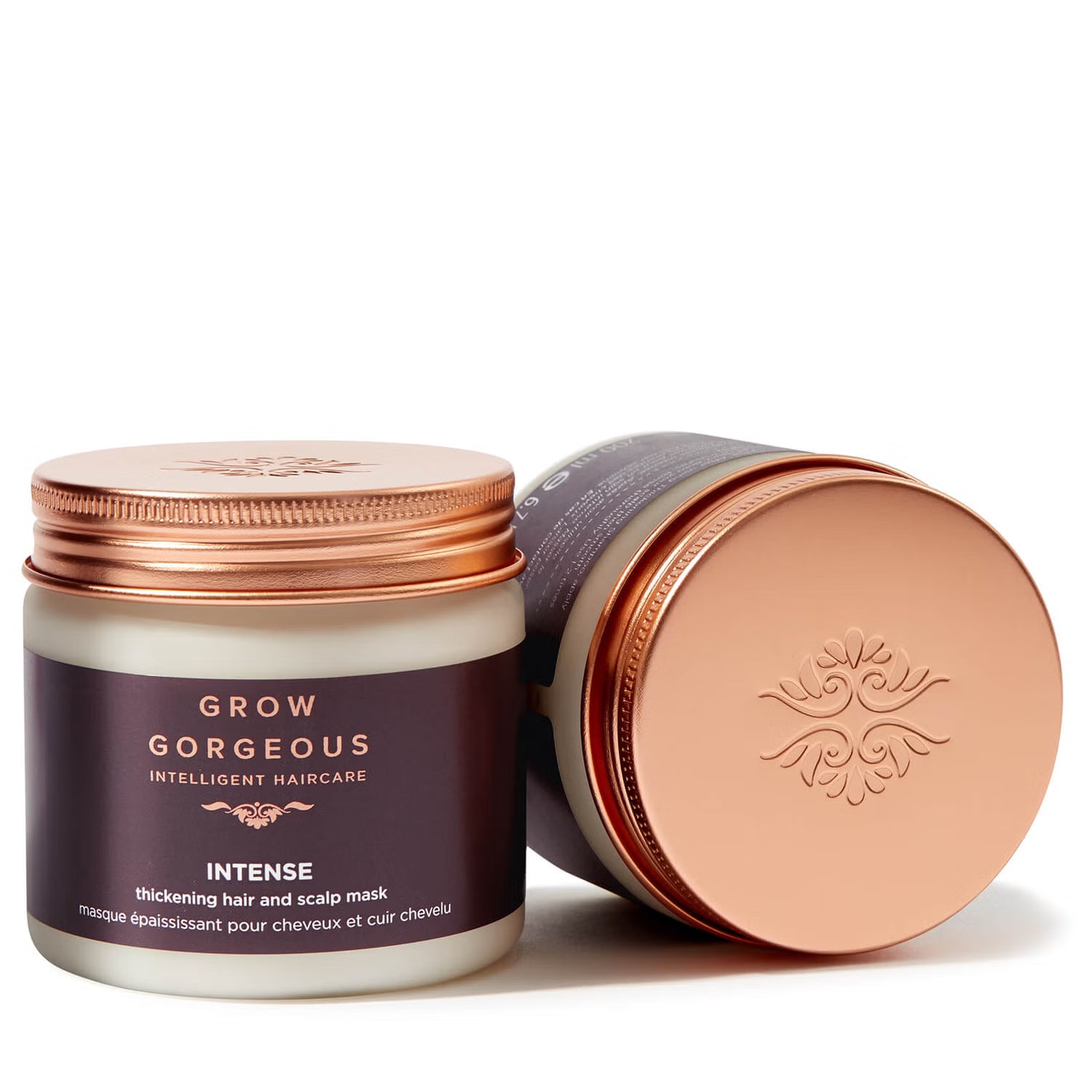GROW GORGEOUS Masque intensif épaississant pour les cheveux et le cuir chevelu - Masque intensif pour plus de volume, 200 ml