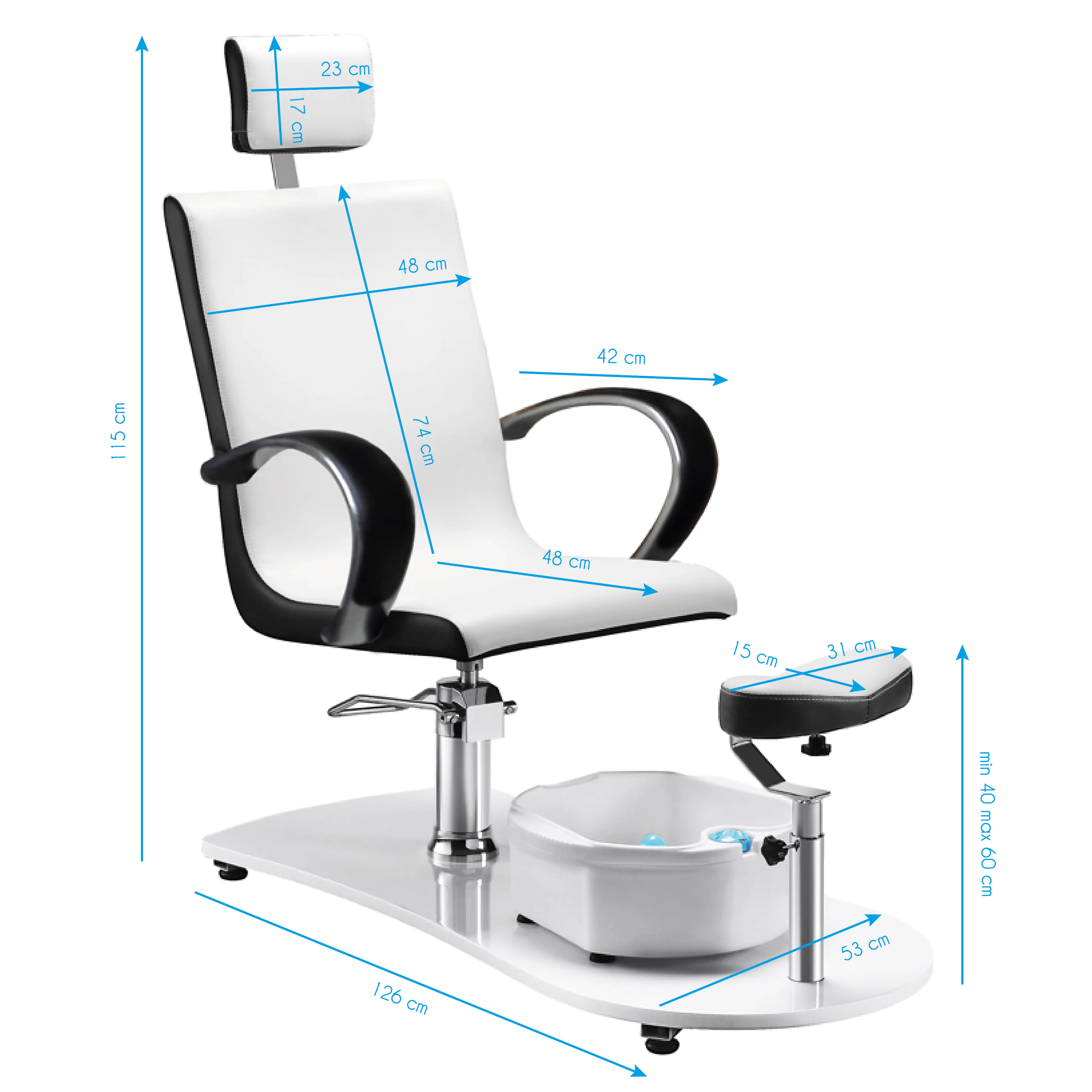 Fauteuil de pédicure SPA (blanc)