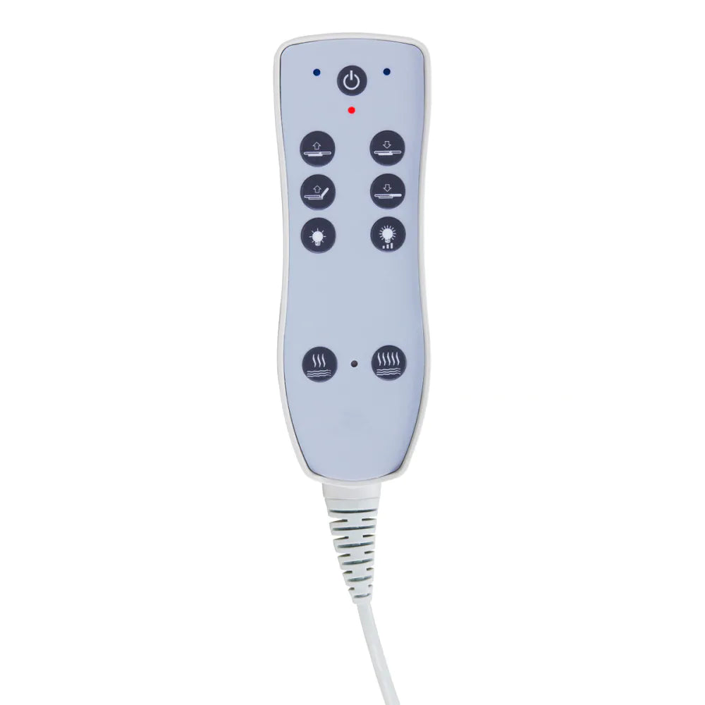 Fauteuil de soins Azzurro 815B, blanc, chauffant
