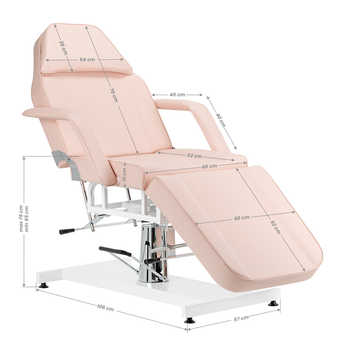 Table de soins/massage hydraulique (rose) [141140]
