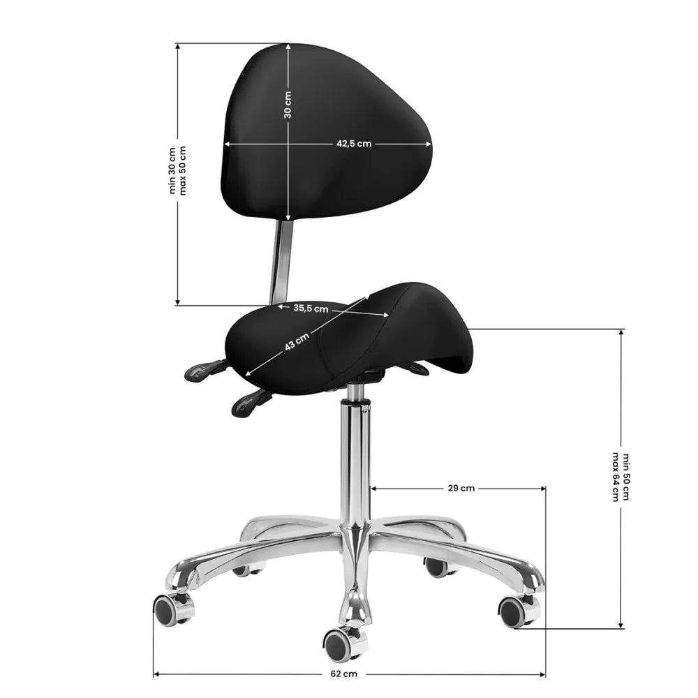 Fauteuil de podologie et de pédicure Giovanni 1004 Noir