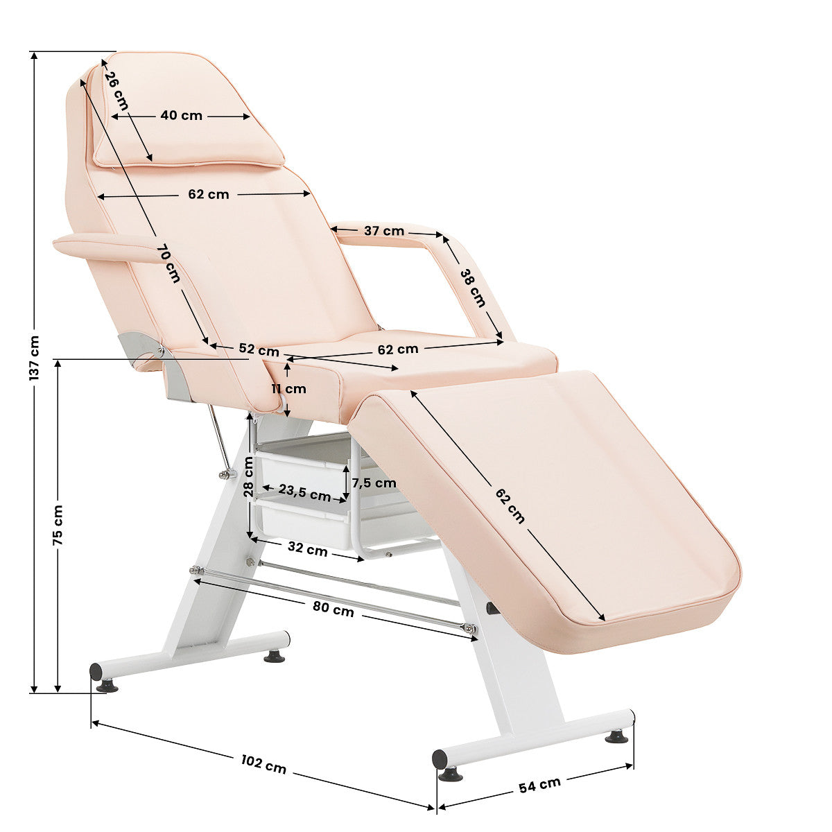 Cosmetology/massage couch (Pink color) [149594]