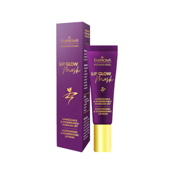 Farmona LIP GLOW MASK, masque hydratant et régénérant pour les lèvres, 12 ml